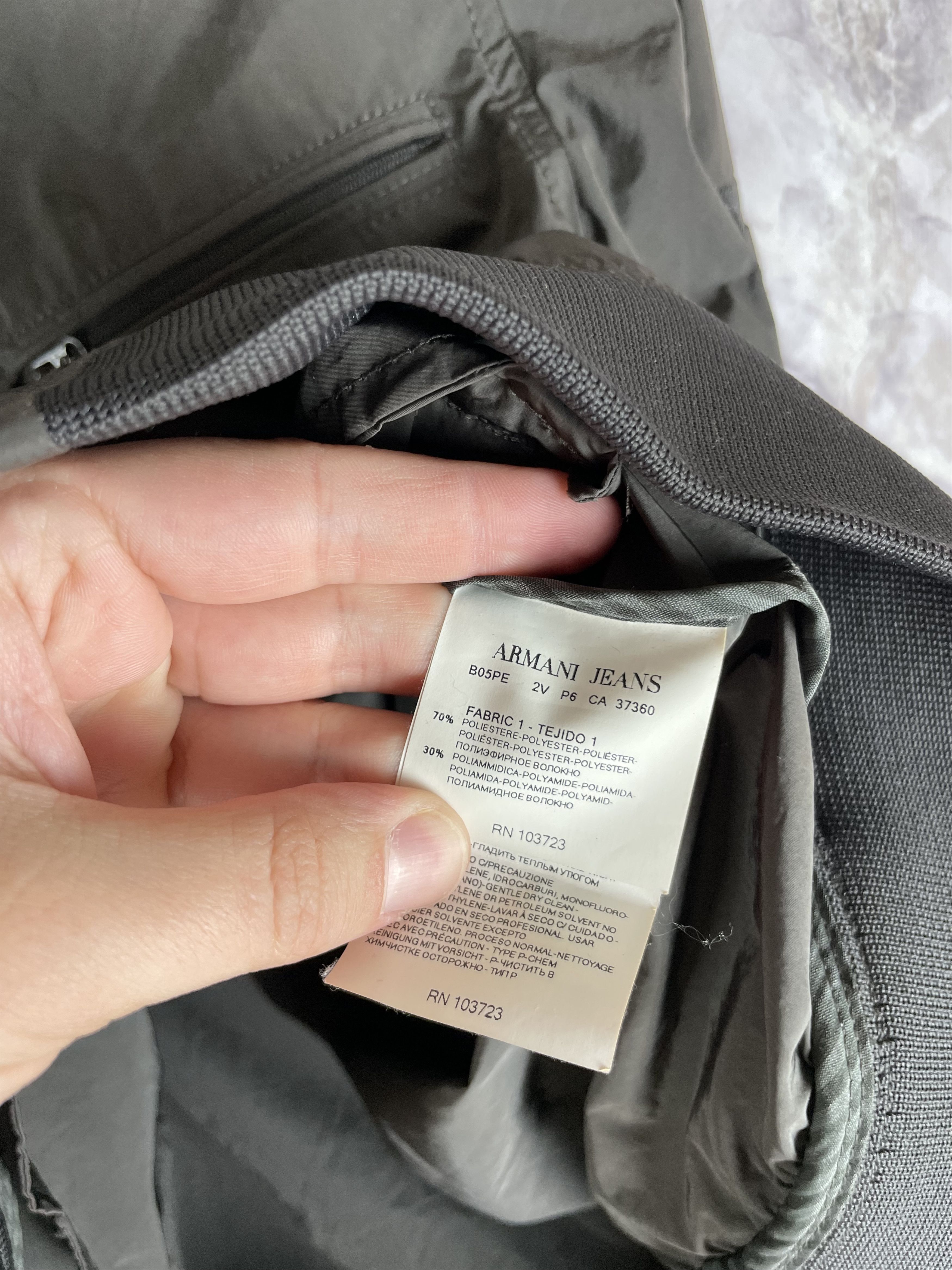 Armani Vintage ARMANI Jacket Bomber Size US S / EU 44-46 / 1 - 7 Thumbnail