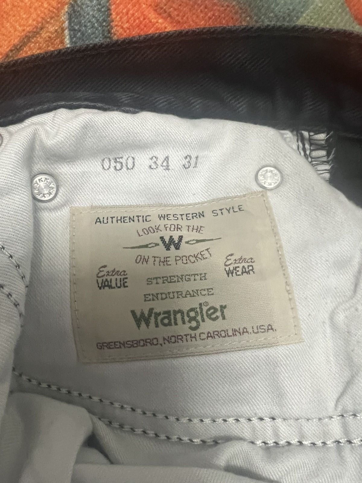 Vintage × Wrangler Wrangler Blue Bell Size US 34 / EU 50 - 7 Thumbnail