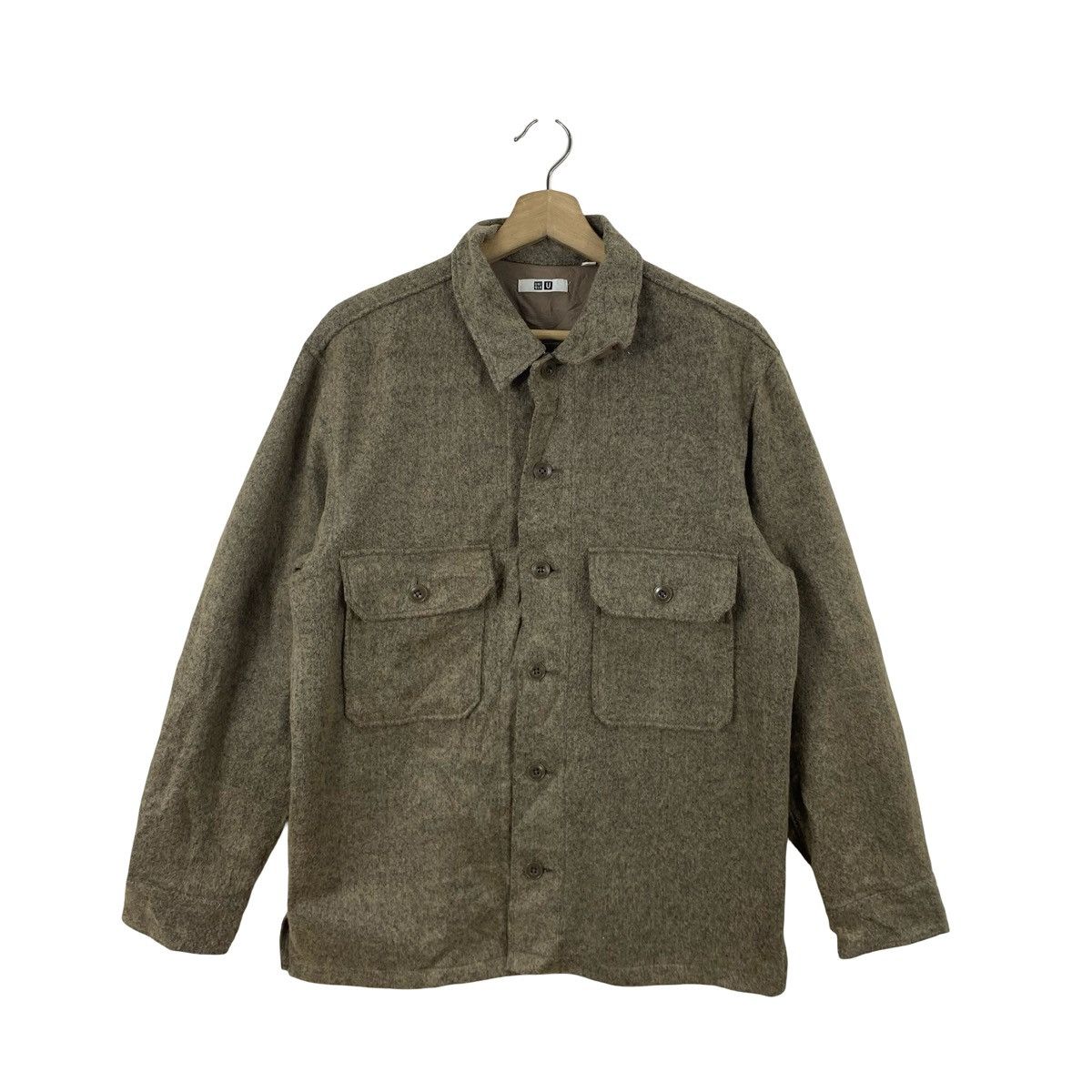 Uniqlo Vintage UNIQLO Overshirt Jacket Heavyweight Button Up Size US M / EU 48-50 / 2 - 3 Thumbnail