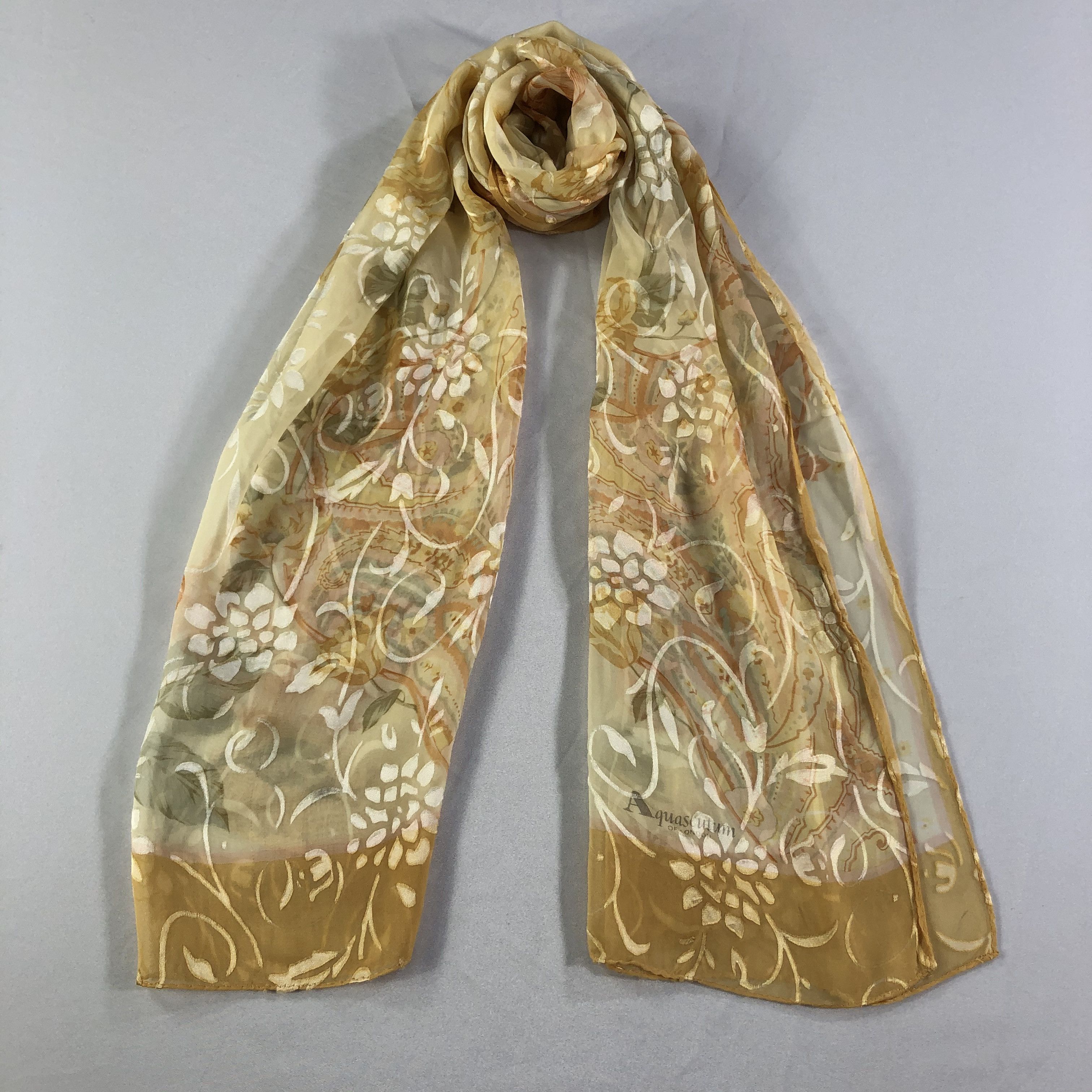 Aquascutum × Vintage Vintage Aquascutum Silk Scarf Size ONE SIZE - 2 Thumbnail