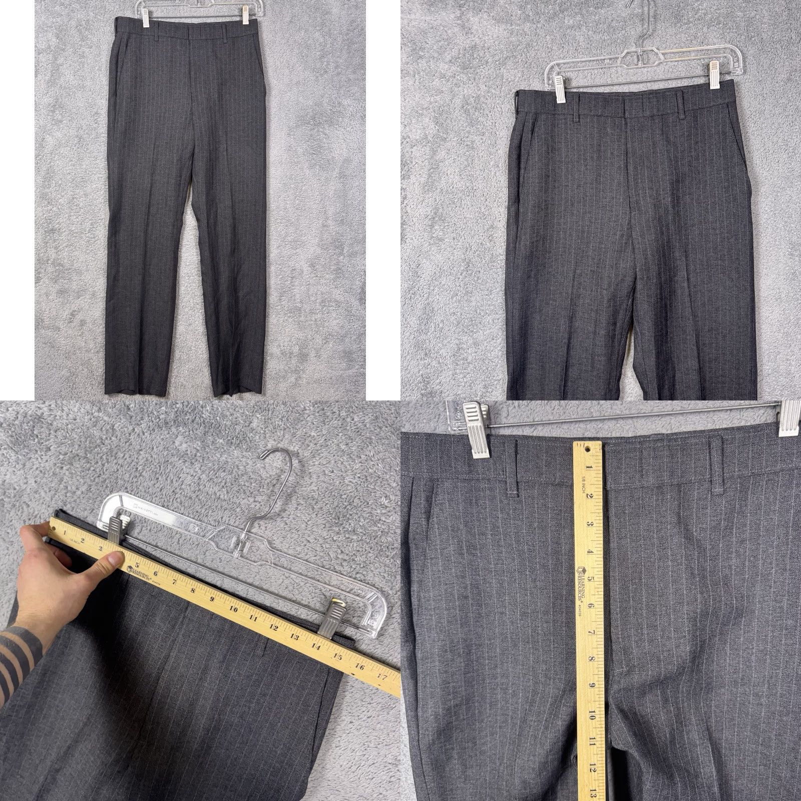 Levi's Levi's Action Suit Men 42L Strauss Business Class 2 Piece Set Vintage USA Dacron Suit Shirt Jacket Set 42 Gray Wool Polyester Size 42R - 9 Thumbnail