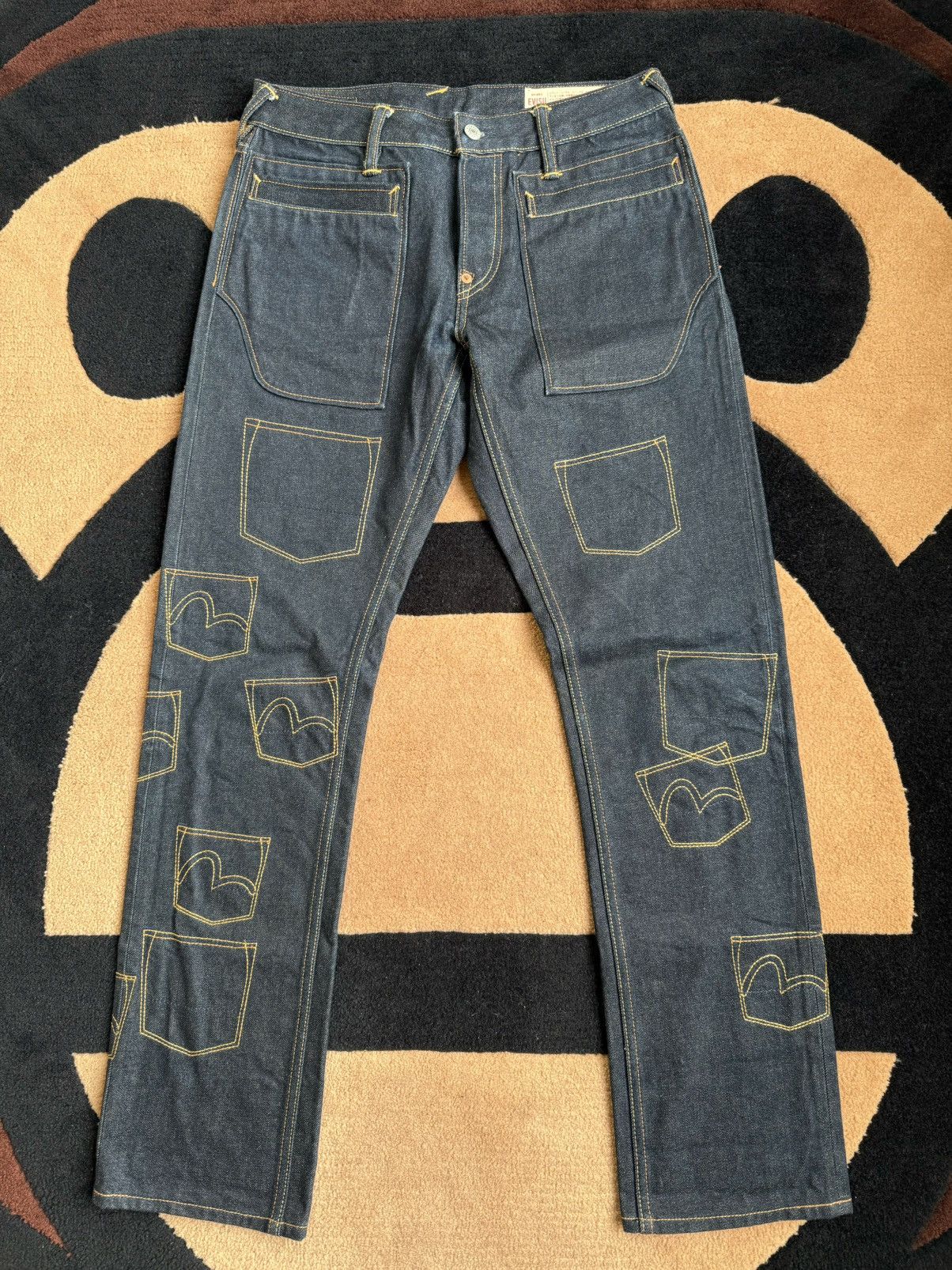 Evisu EVISU daicock style denim jeans！size：30x34 Size US 30 / EU 46 - 2 Thumbnail