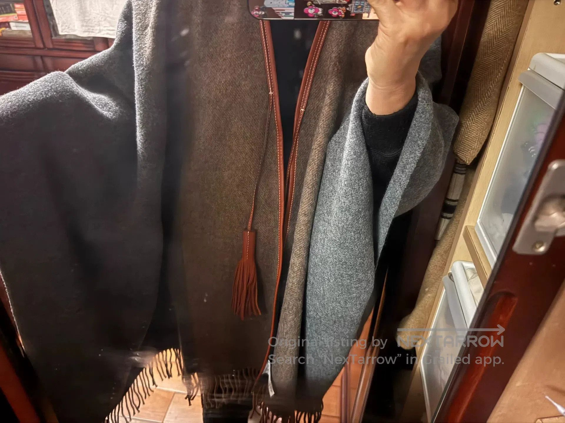 Hermes Hermes Wool Cashmere Gradient Cape. Size US M / EU 48-50 / 2 - 6 Thumbnail