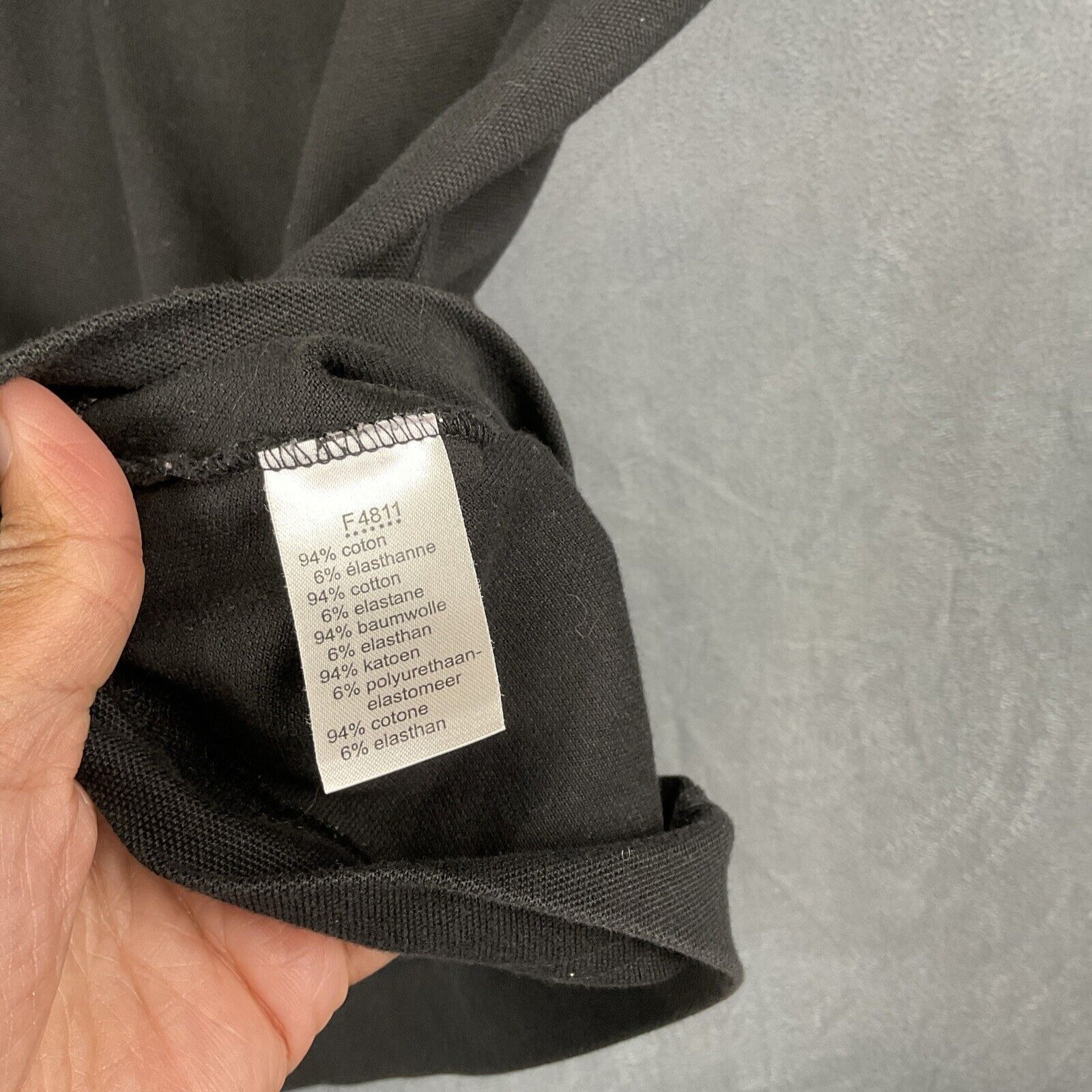 Lacoste LACOSTE Womens Polo Shirt Size 46 XL Black Cotton Embroider Size XL / US 12-14 / IT 48-50 - 7 Thumbnail