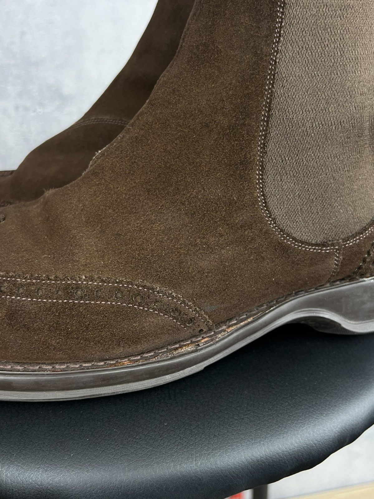 Church's Church's Brown Suede Chelsea Boots Shoes UK 9 F US 10 EU 43 Size US 10 / EU 43 - 14 Thumbnail