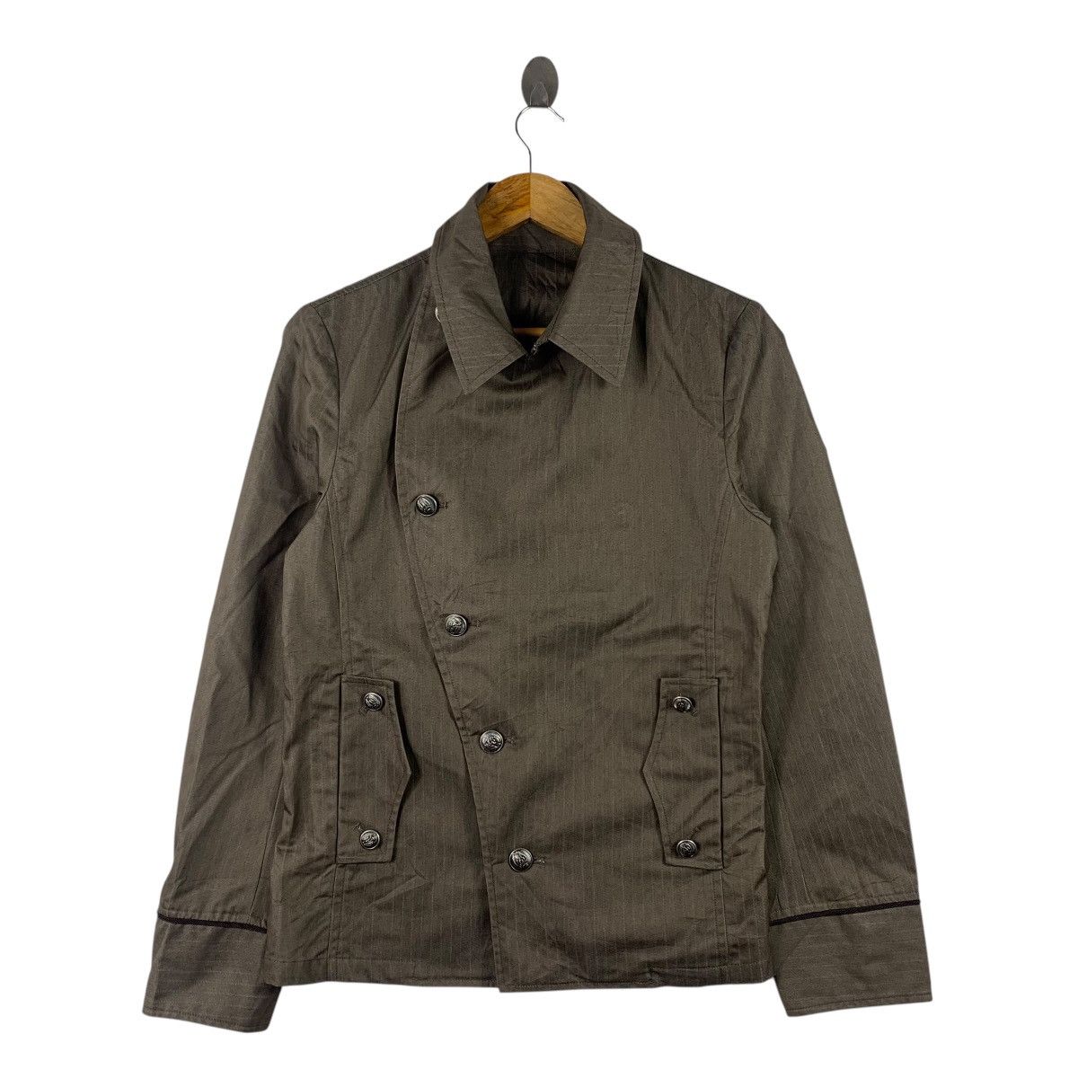 Japanese Brand × semanticdesign SEMANTIC DESIGN Punk Japanese Brand Hickory Stripes Coat Size M / US 6-8 / IT 42-44 - 1 Thumbnail