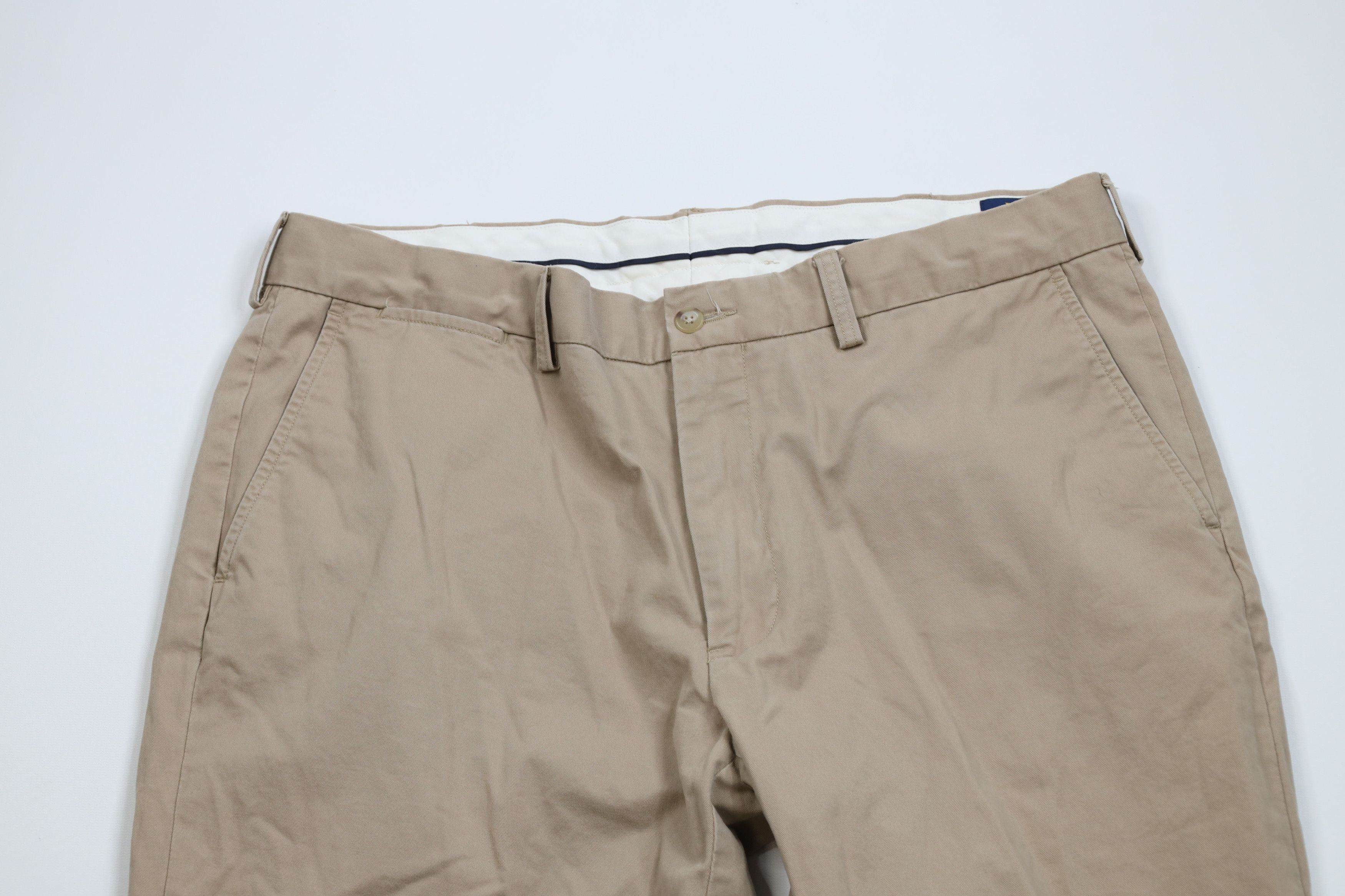 Ralph Lauren × Vintage Vintage Ralph Lauren Wide Leg Chino Pants Trousers Beige Size US 36 / EU 52 - 2 Thumbnail