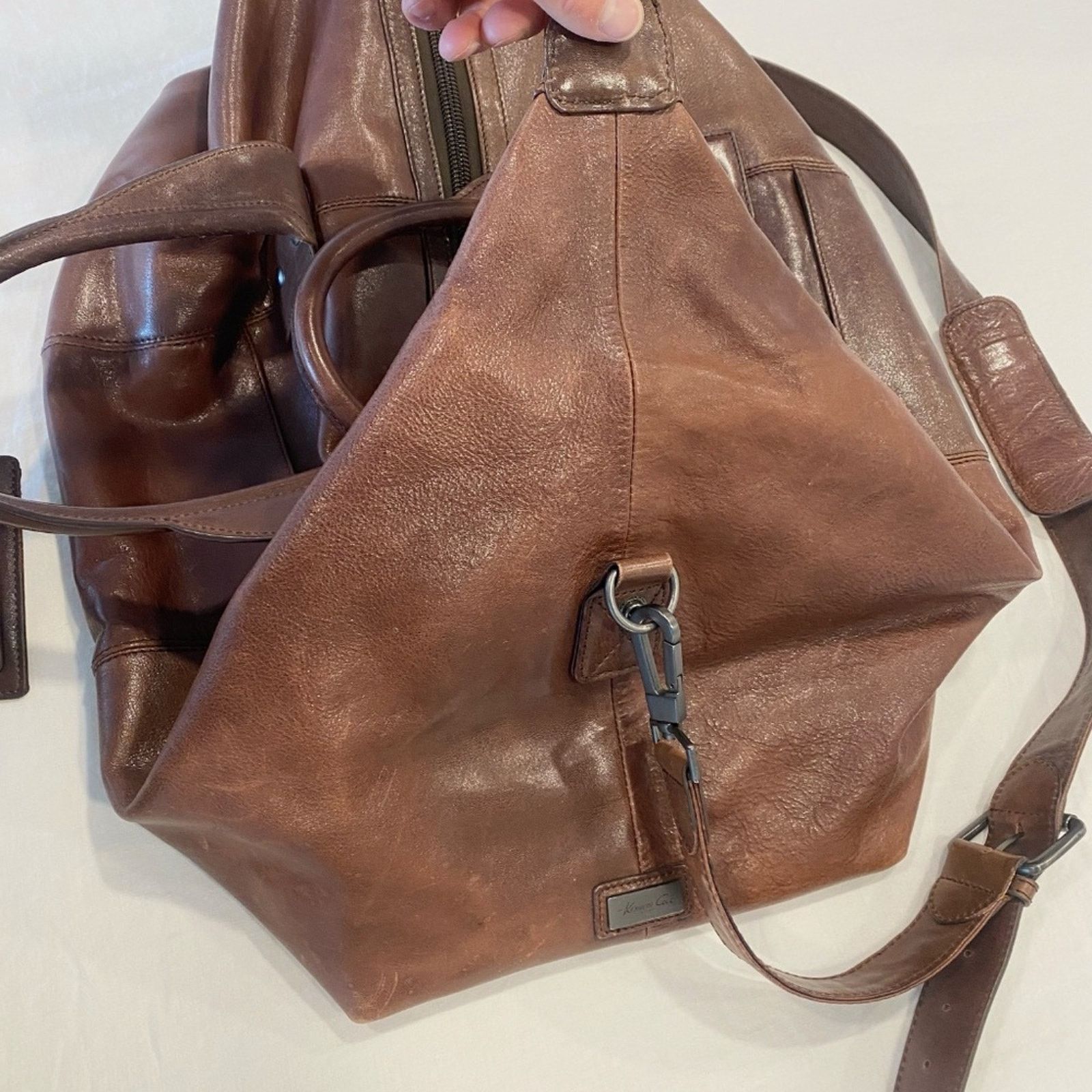 Kenneth Cole Kenneth Cole Leather Weekender Duffle Bag Size ONE SIZE - 10 Thumbnail