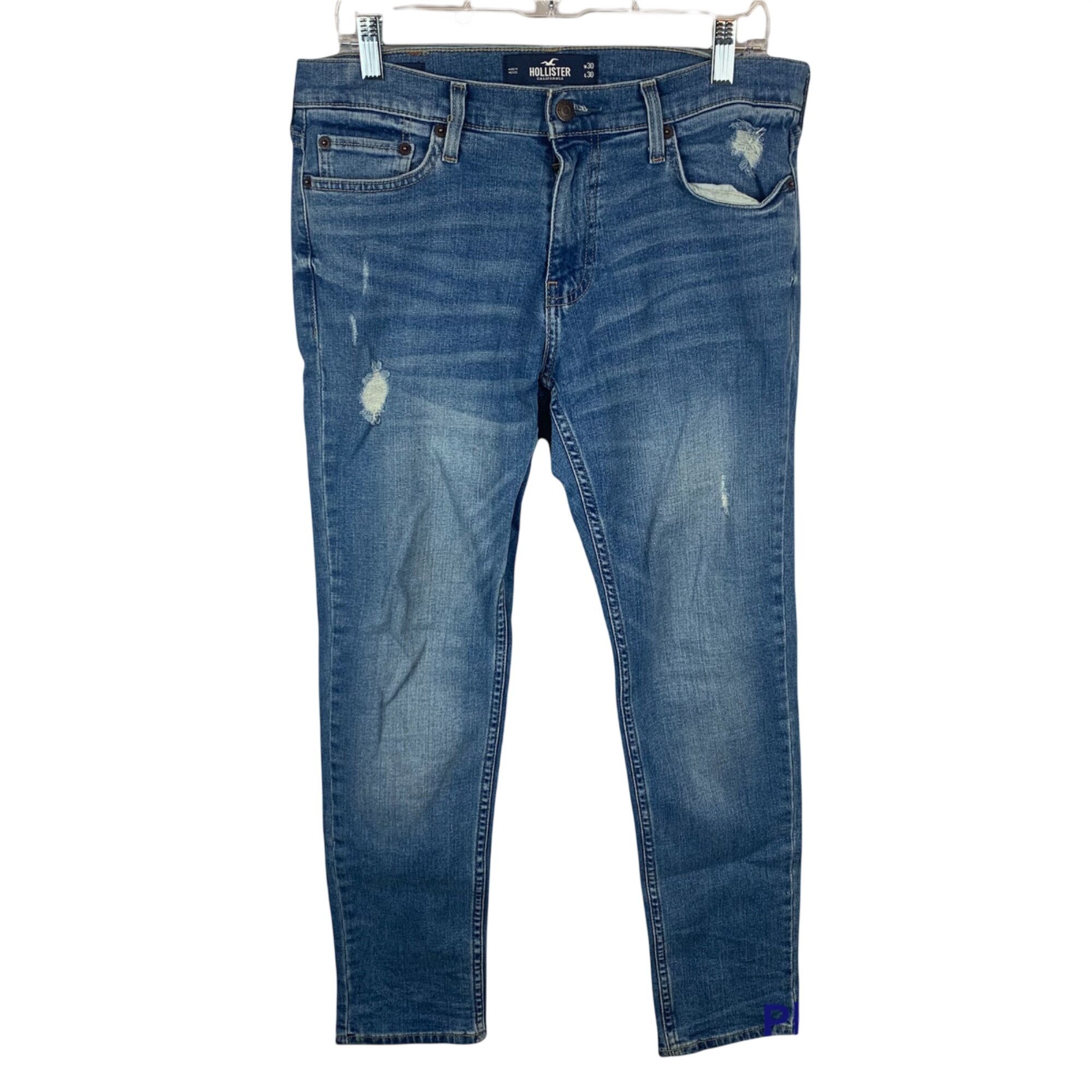 Hollister Men's Hollister Epic Flex Skinny Medium Wash Jeans Size 30x3 Size US 30 / EU 46 - 1 Thumbnail