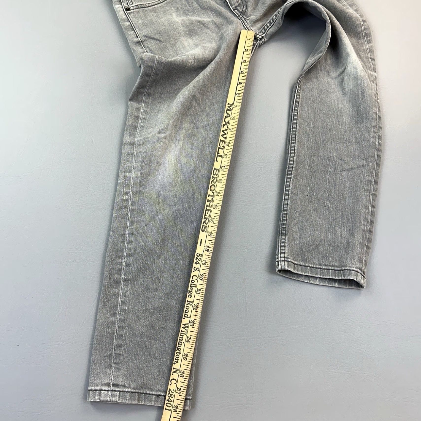 Levi's Levi's 511 Jeans Mens 34x30 Gray Denim Slim Fit Stretch Skate Casual Jeans Size US 34 / EU 50 - 3 Thumbnail