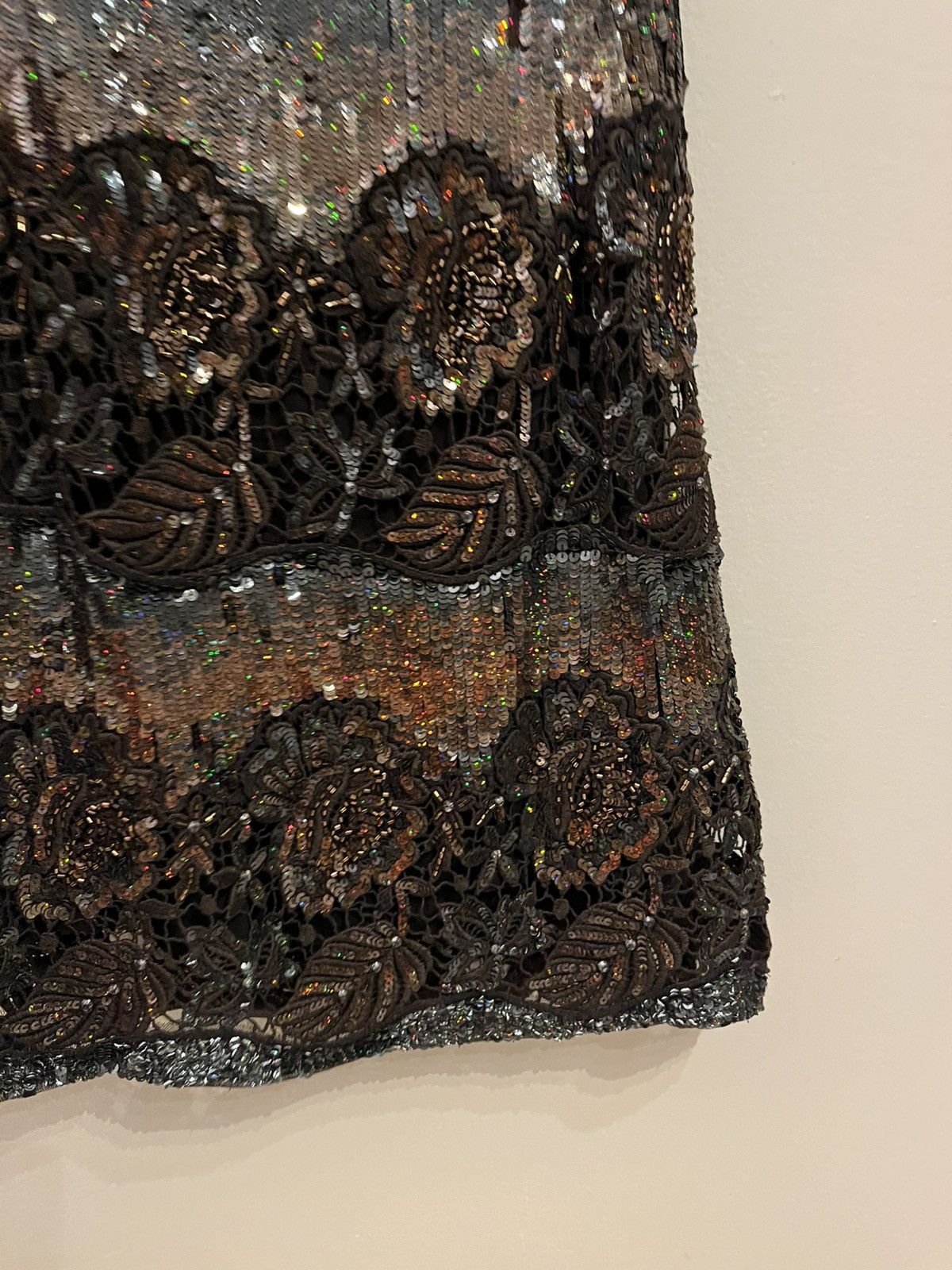 Blumarine Chocolate brown Blumarine dress with sequins vintage Size S / US 4 / IT 40 - 9 Thumbnail