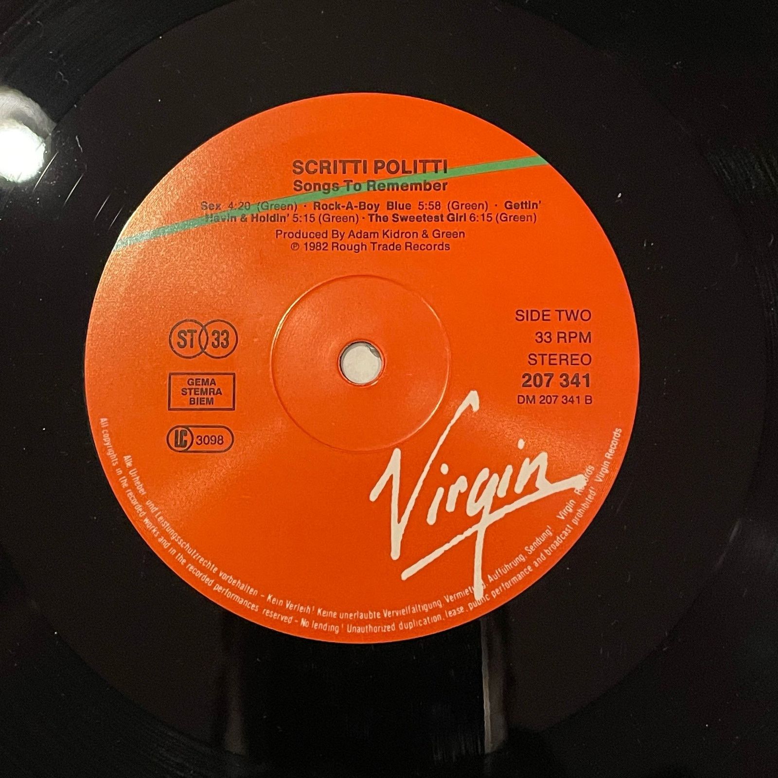 Other Scritti Politti - Songs To Remember LP vintage vinyl record Size ONE SIZE - 4 Thumbnail
