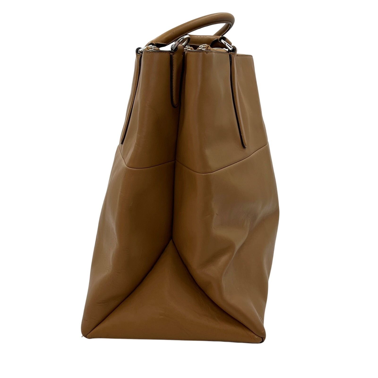 Coach Coach XL Borough Bag Camel Glove Tan Leather Handbag Purse Size ONE SIZE - 9 Thumbnail