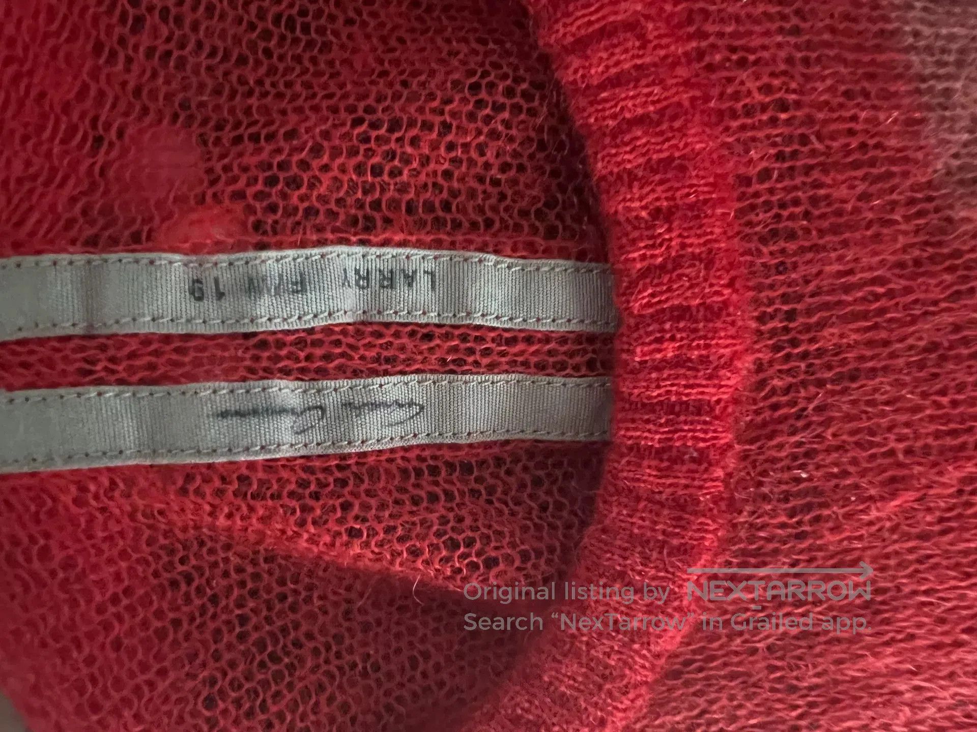 Rick Owens red patchwork mohair sweater. Size XXS / US 00 / IT 34 - 5 Thumbnail