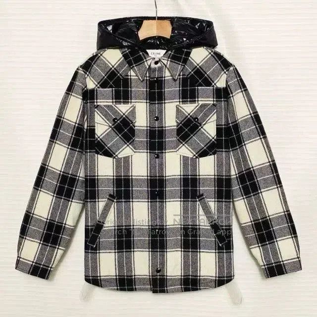 Celine Celine Classic Plaid Wool Hooded Jacket Men. Size US M / EU 48-50 / 2 - 1 Thumbnail