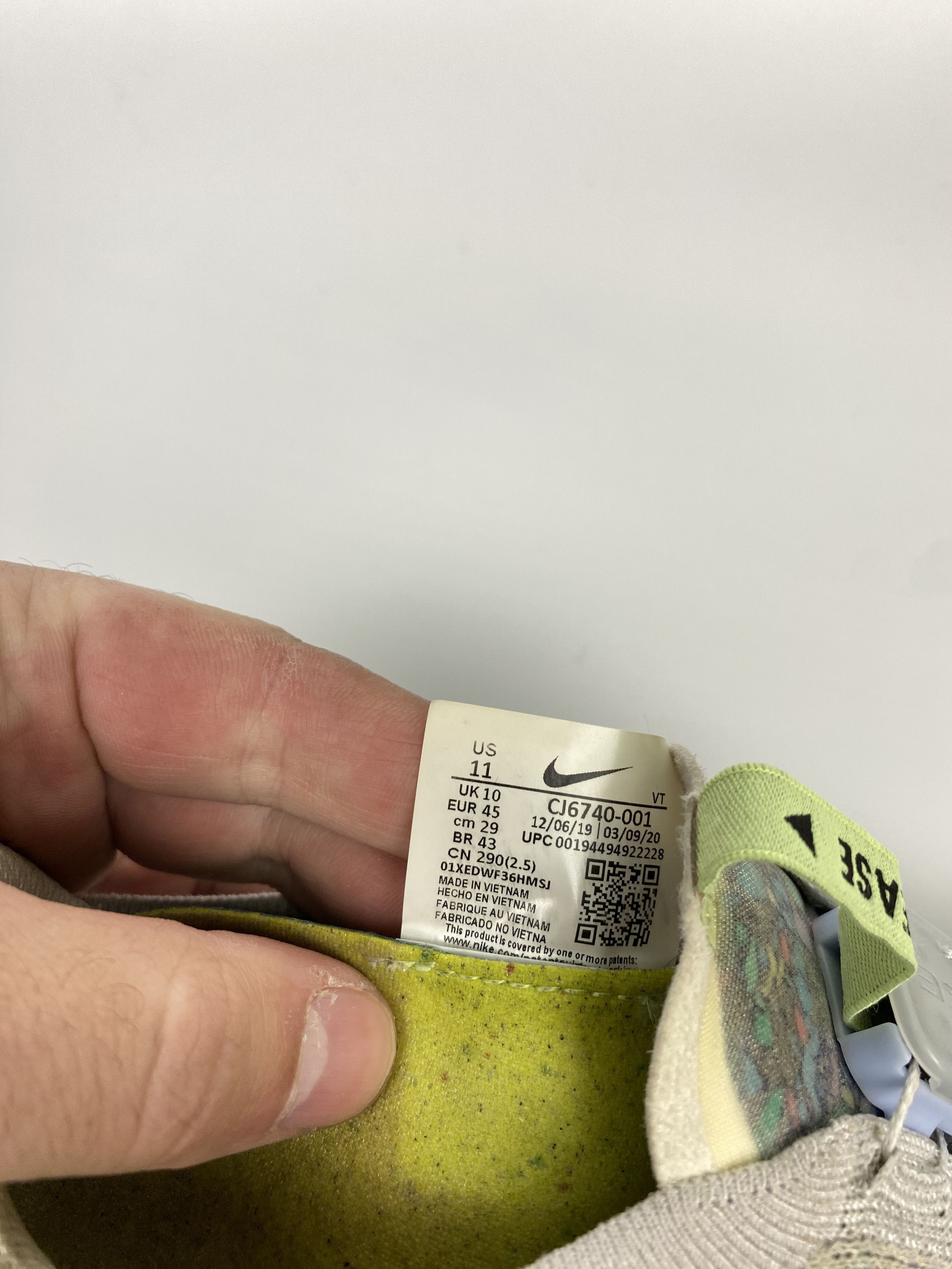 Nike Nike Air VaporMax 2020 Platinum Multicolor Size US 11 / EU 44 - 10 Thumbnail