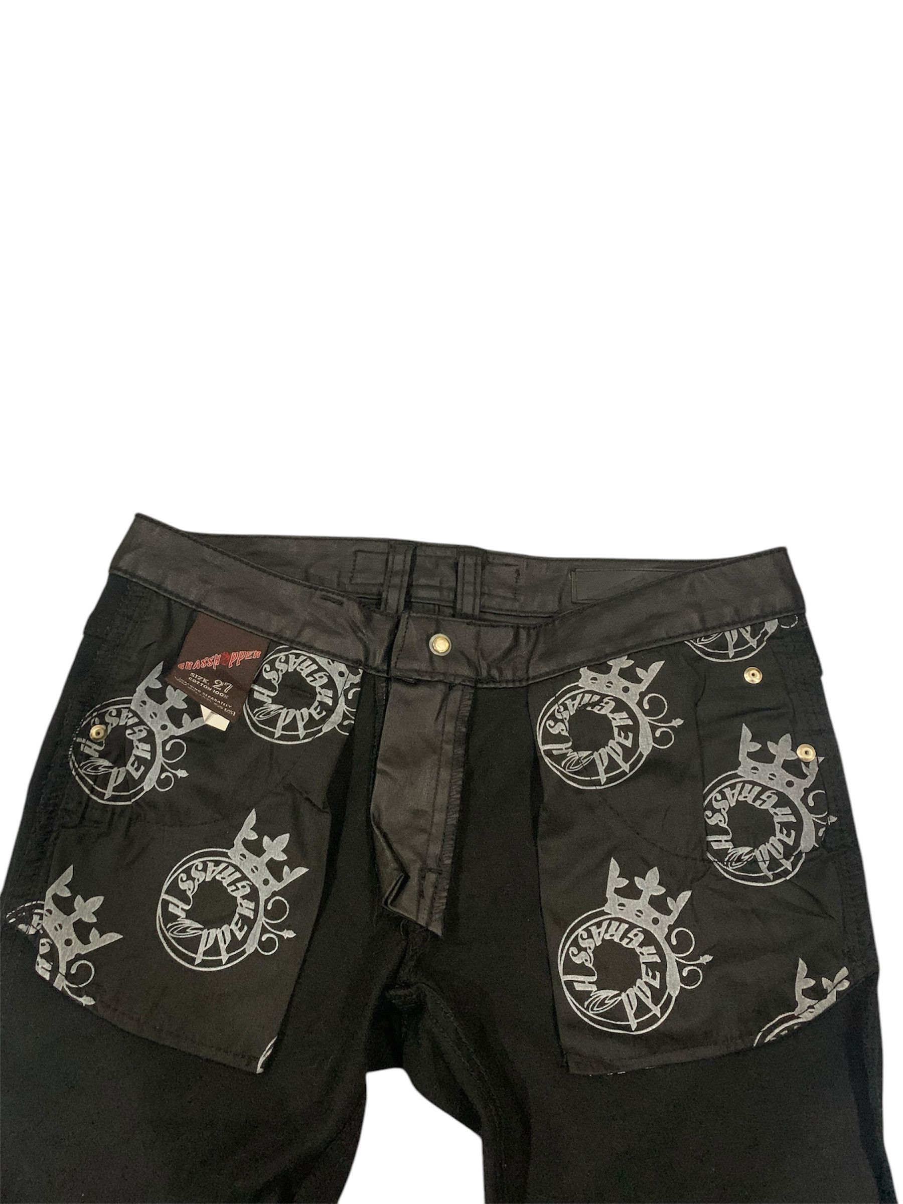 Beauty Beast × Hysteric Glamour × If Six Was Nine Grasshopper denim embroidery eagle Cross Pants Size US 27 - 7 Thumbnail