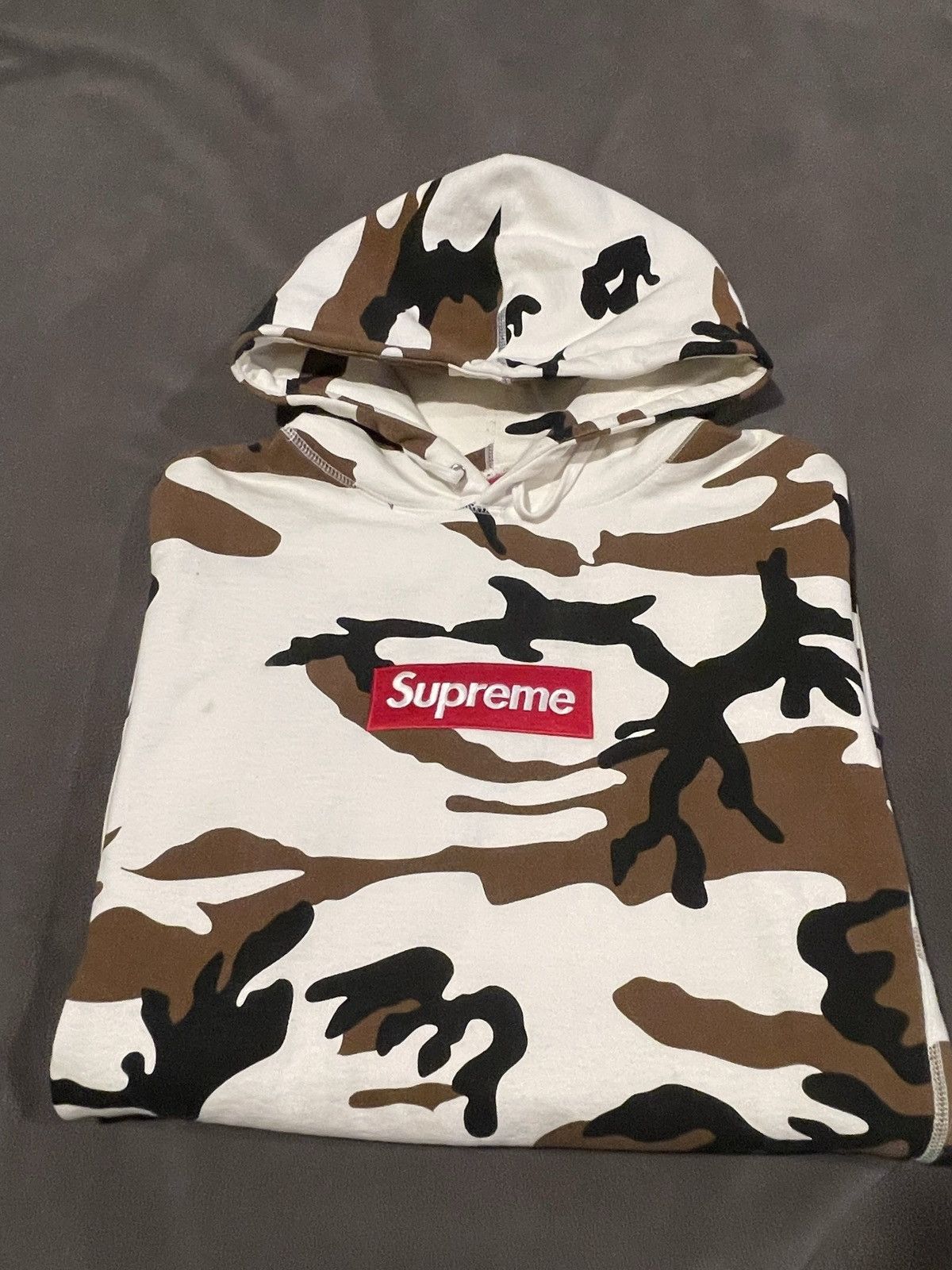 Supreme Supreme Cow Camo Box logo hoodie 2017 Grailed