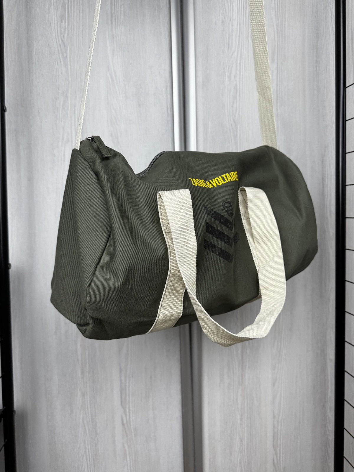Zadig & Voltaire Zadig & Voltaire khaki green cotton travel bag Size ONE SIZE - 6 Thumbnail
