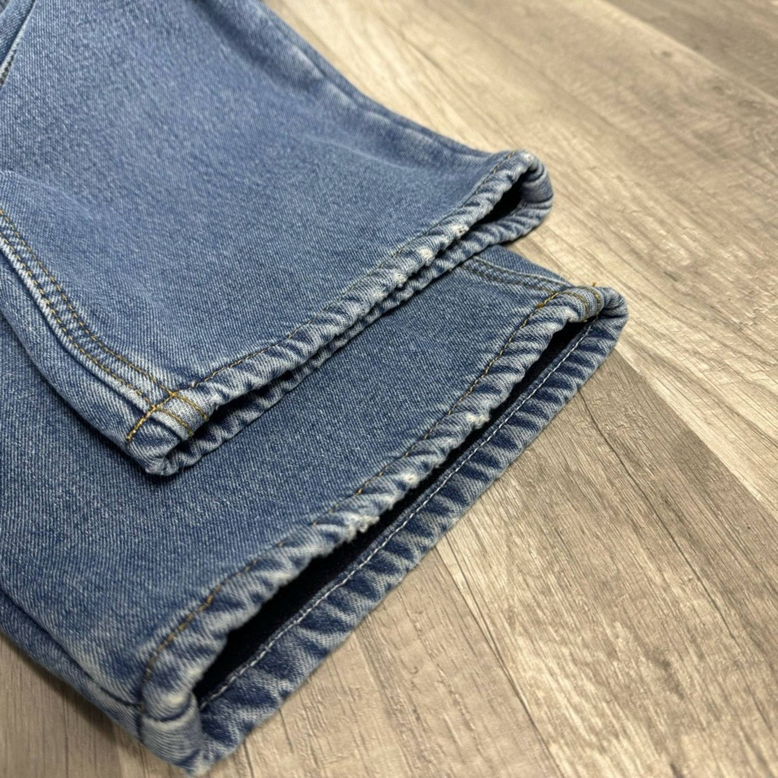 Vintage 37X28.5 Vintage Fleece Lined Jeans Gropcore Winter Workwear Size US 37 - 4 Thumbnail