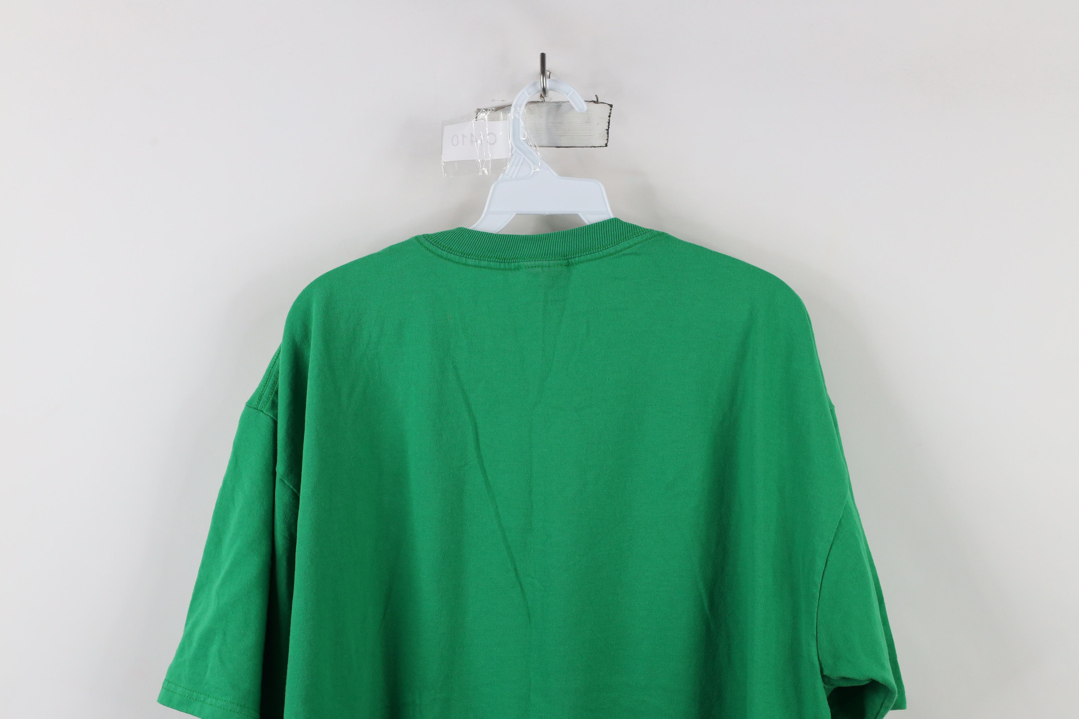 Vintage Vintage 90s Streetwear Short Sleeve T-Shirt Kelly Green Size US XL / EU 56 / 4 - 7 Thumbnail