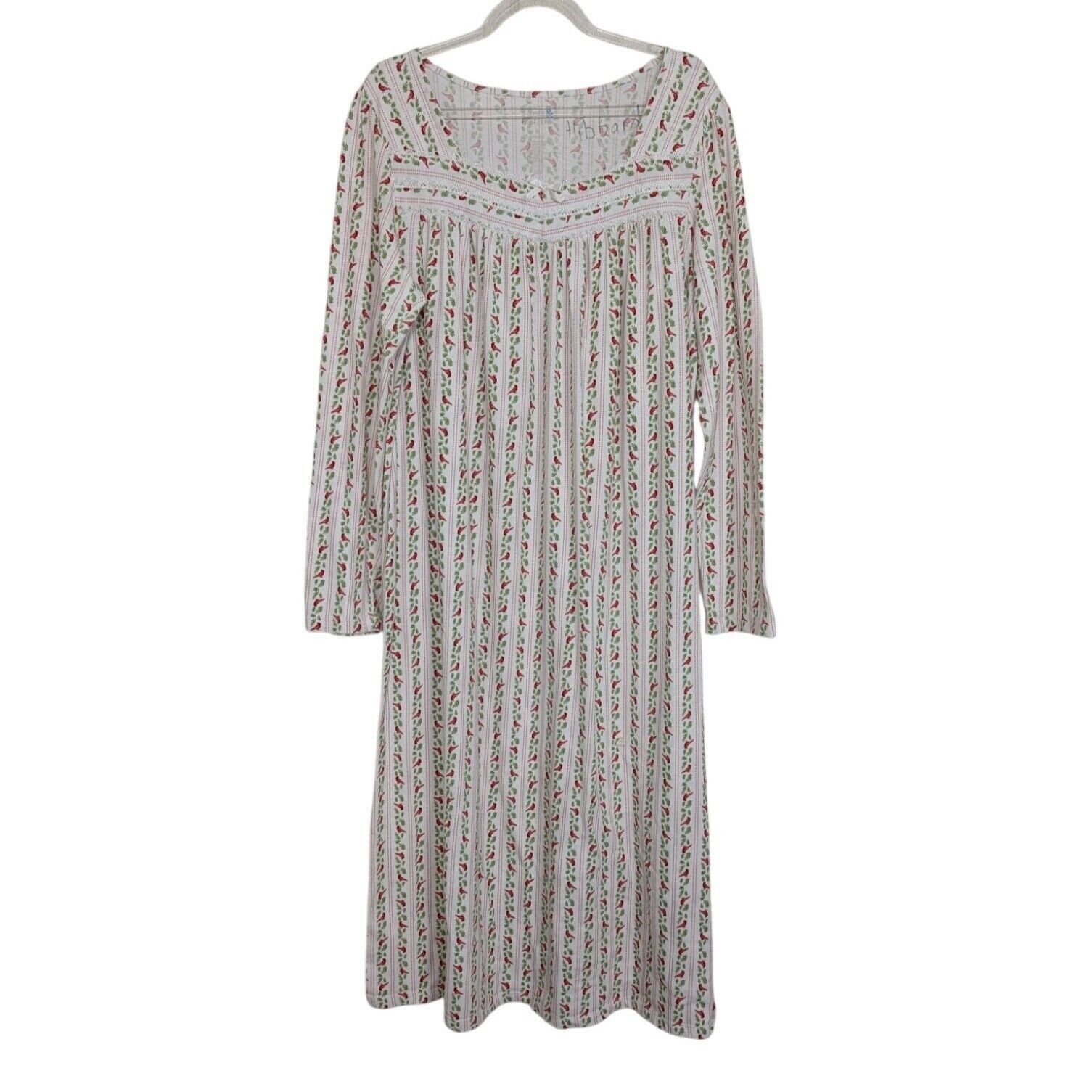 Croft & Barrow Croft & Barrow Cardinal Nightgown Womens Medium White Cotton Size M / US 6-8 / IT 42-44 - 1 Thumbnail