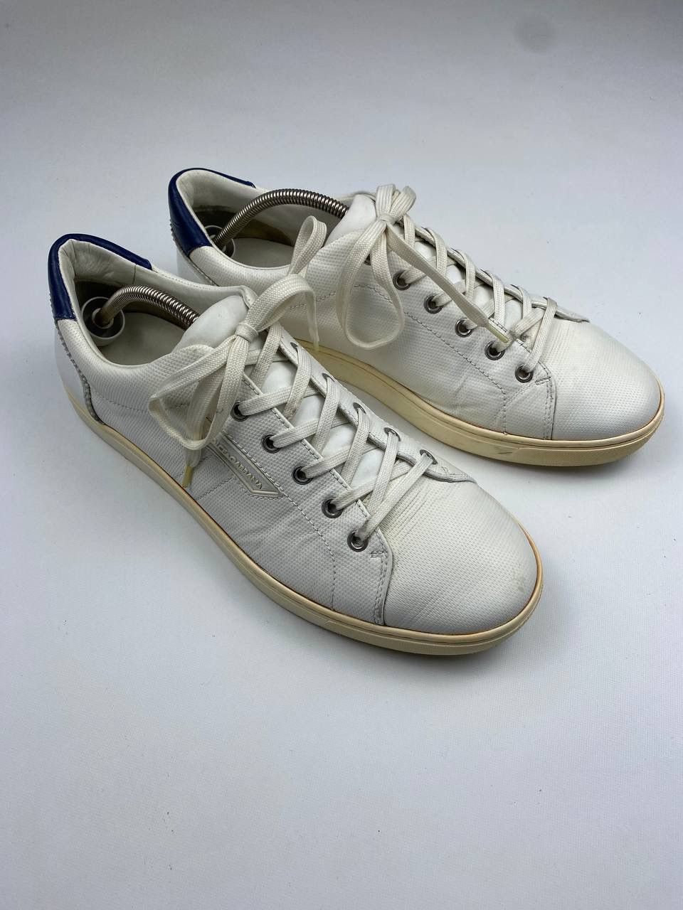 Dolce & Gabbana × Vintage DOLCE GABBANA MENS LEATHER SNEAKERS CASUAL SHOES Size US 7 / EU 40 - 3 Thumbnail