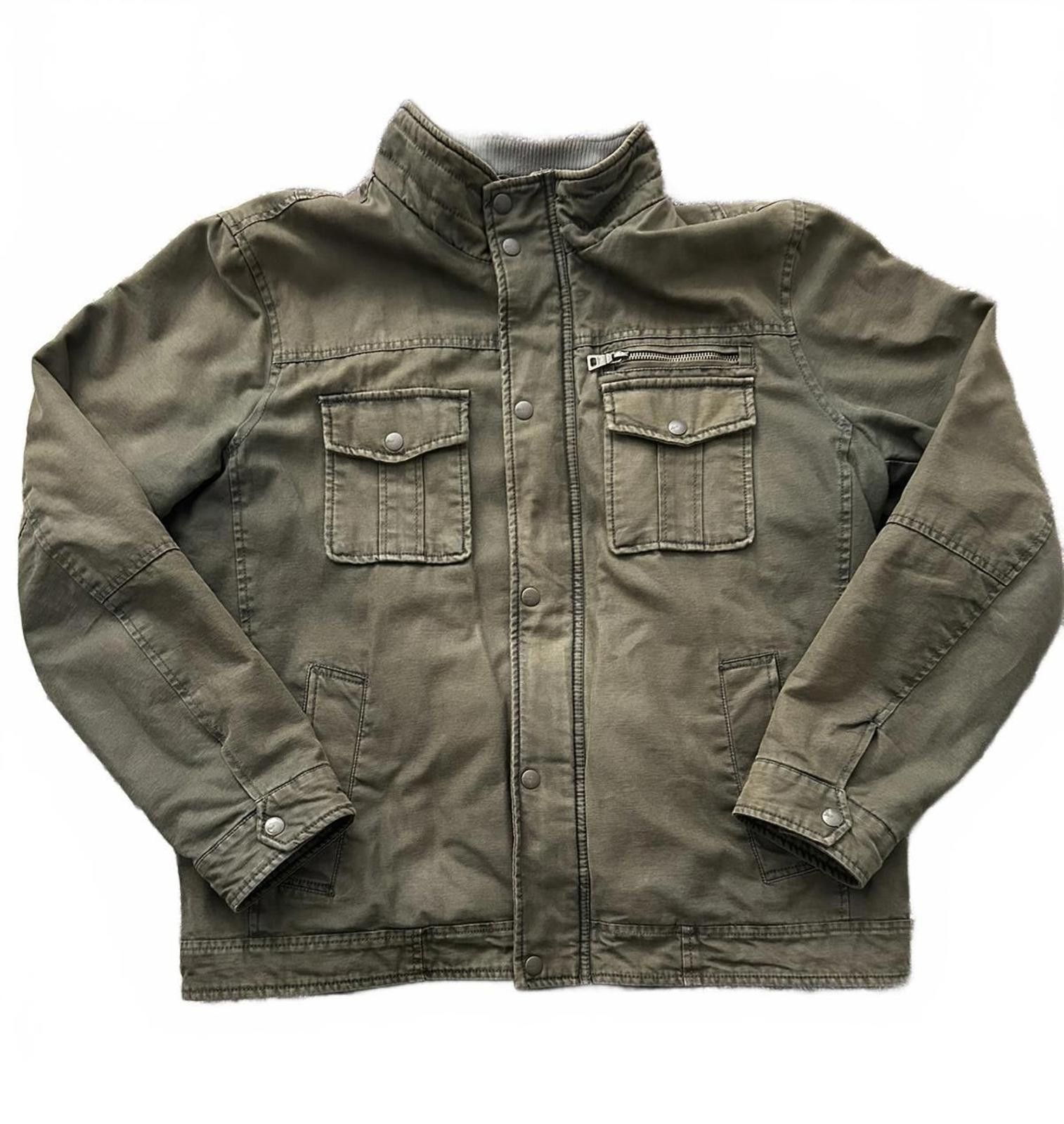 G.H. Bass & Co. G.H. Bass & Co. Men's Olive Green Utility Jacket L/G Size US L / EU 52-54 / 3 - 1 Thumbnail