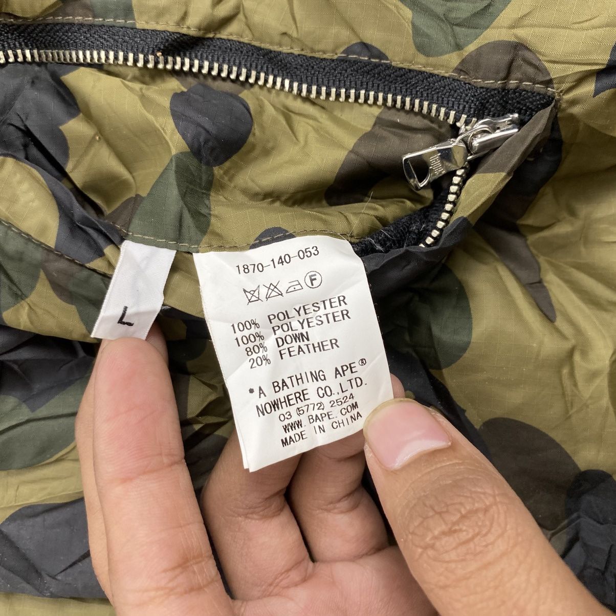 Bape 1st Bape A Bathing Ape Reversible Camo Down Vest Size US L / EU 52-54 / 3 - 8 Thumbnail