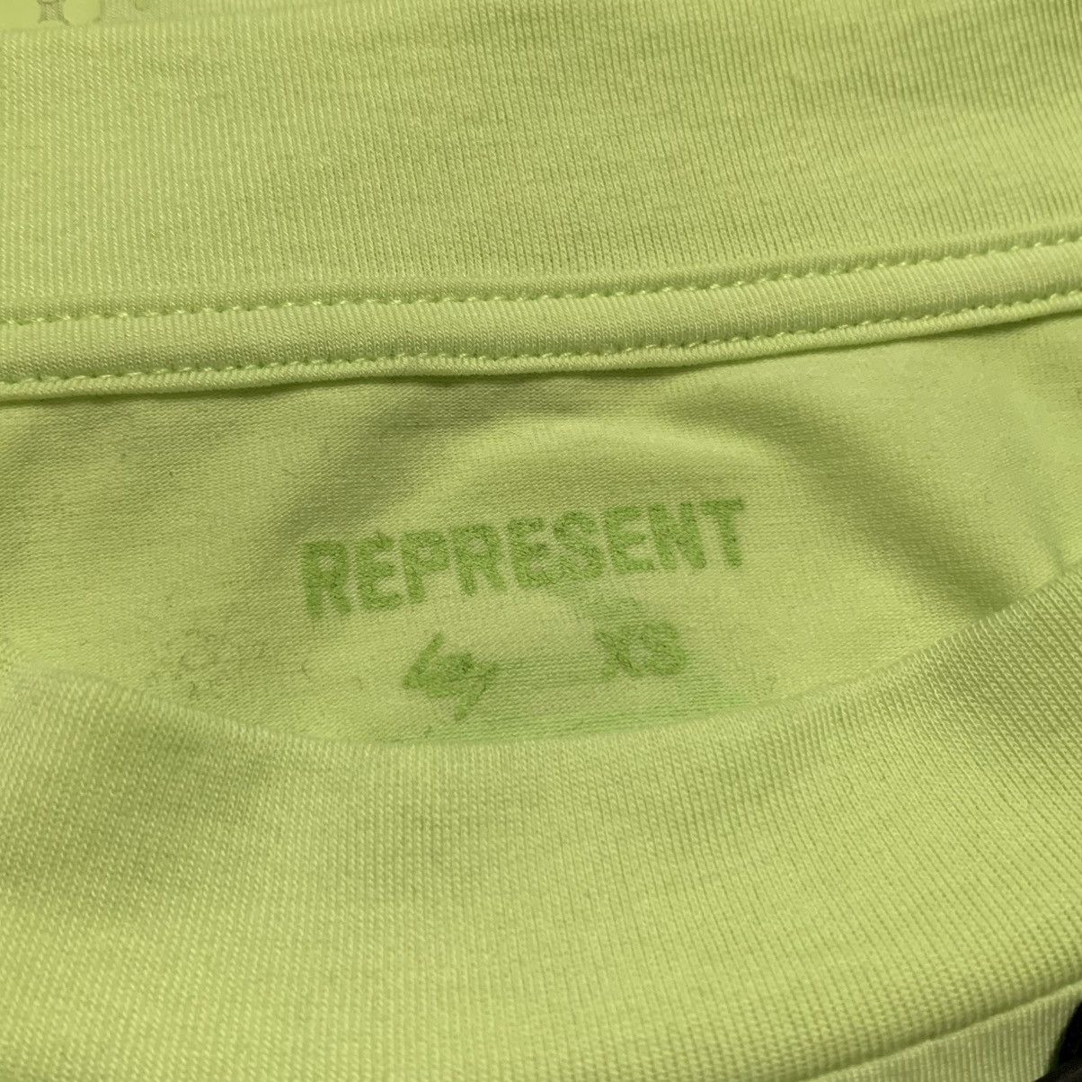 Represent Clo. Represent XS 247 Oversized Tee Shadow Lime Green Gym Top Size US M / EU 48-50 / 2 - 6 Thumbnail