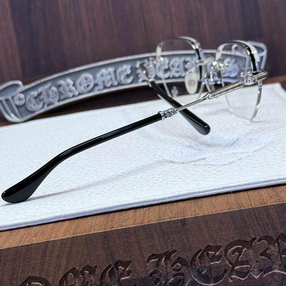 Chrome Hearts Chrome Hearts Frosted Glasses Size ONE SIZE - 9 Thumbnail