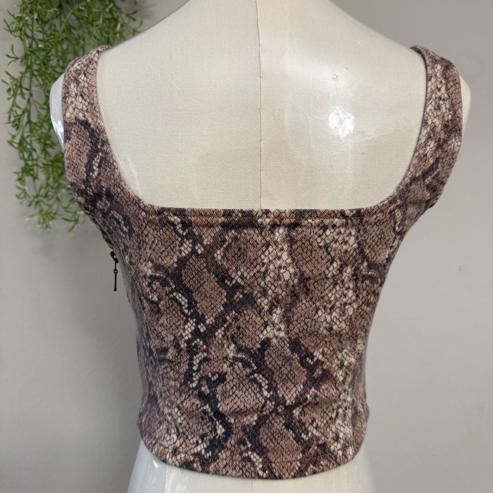 Designer Shyanne Country Snake Print corset xs Size ONE SIZE - 4 Thumbnail
