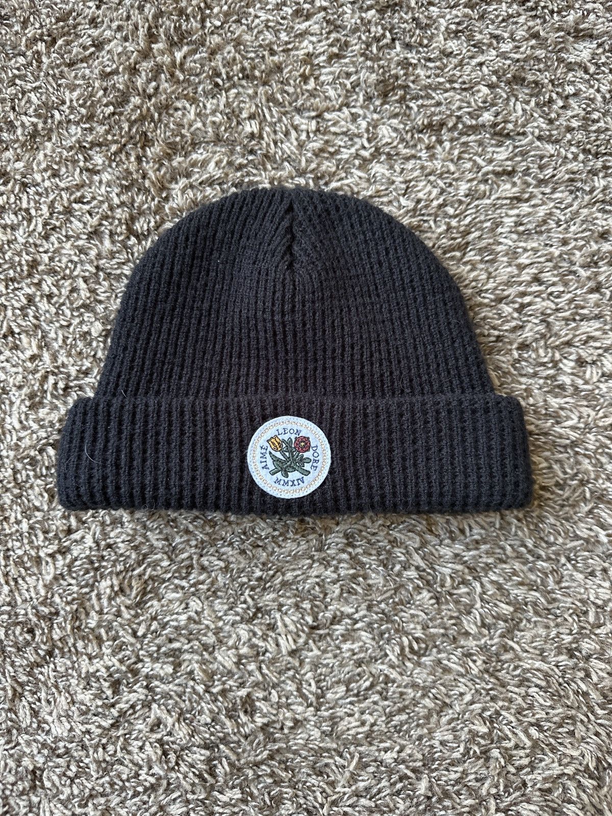 Aime Leon Dore ALD Crest Beanie - Black Size ONE SIZE - 1 Thumbnail