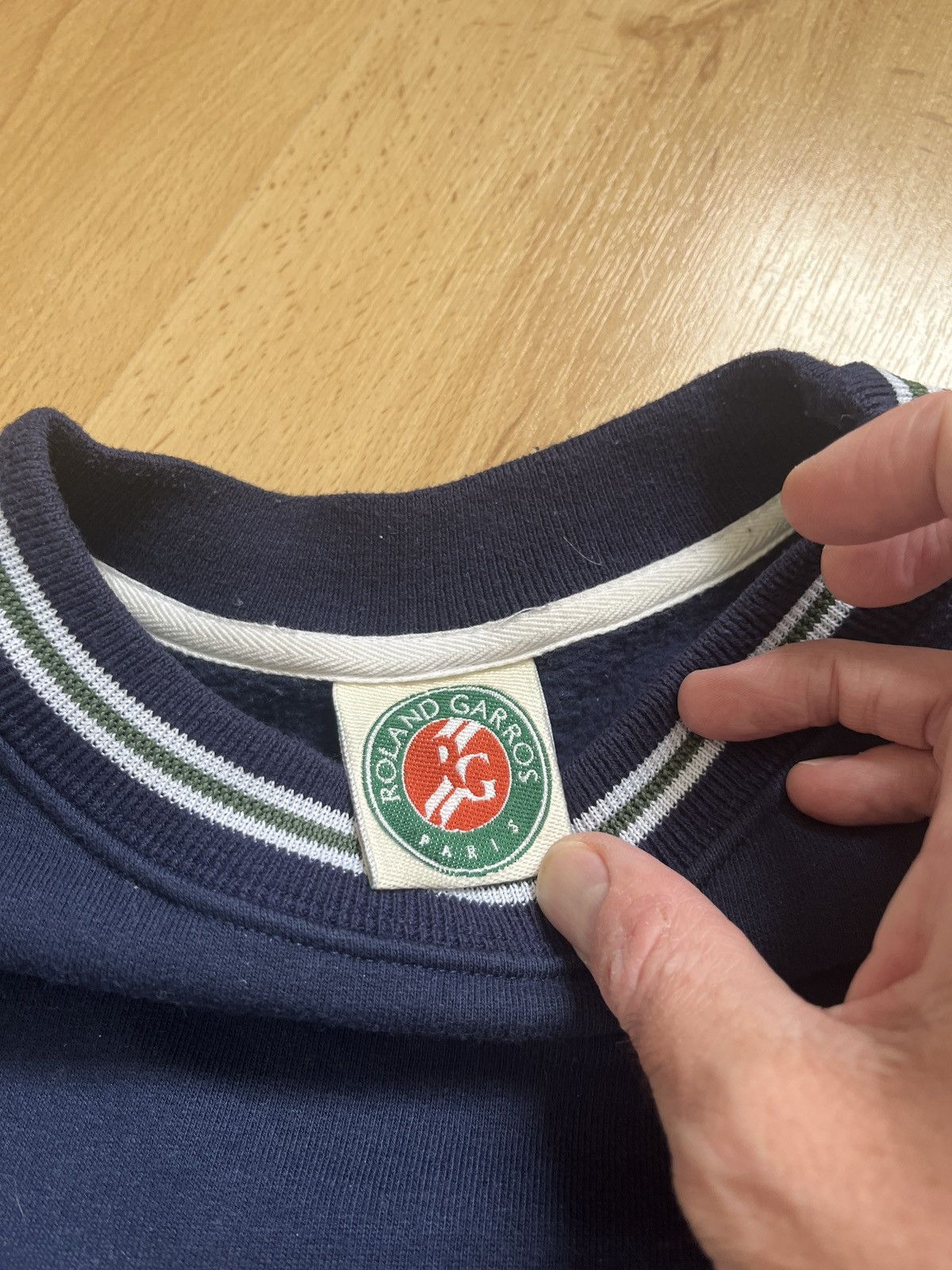 Other Roland Garros navy blue vintage sweatshirt Size US XL / EU 56 / 4 - 7 Thumbnail