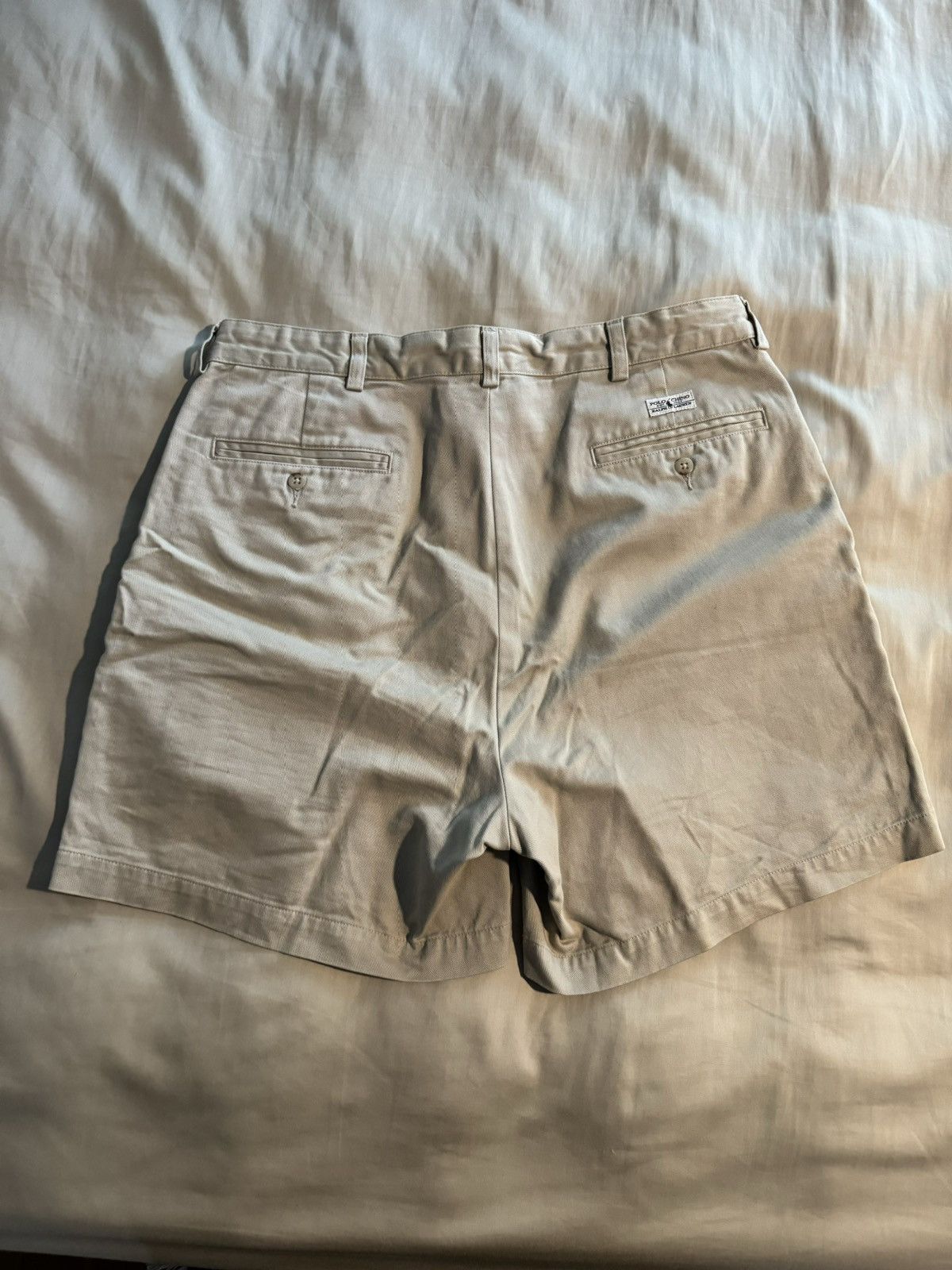 Vintage Vintage Polo Ralph Lauren Shorts Size 34- Cream Size US 34 / EU 50 - 3 Thumbnail