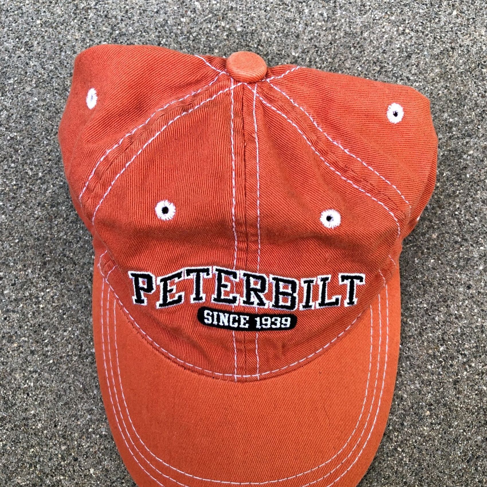 Vintage PETERBILT Baseball Hat Men's One Size Orange Adjustable Cap Since 1939 Size ONE SIZE - 6 Thumbnail
