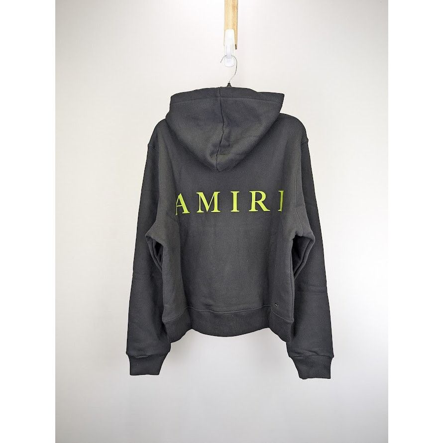 Amiri o1rshd1 Q:4 / MA Logo Hoodie in Black/Lime Size US M / EU 48-50 / 2 - 1 Thumbnail