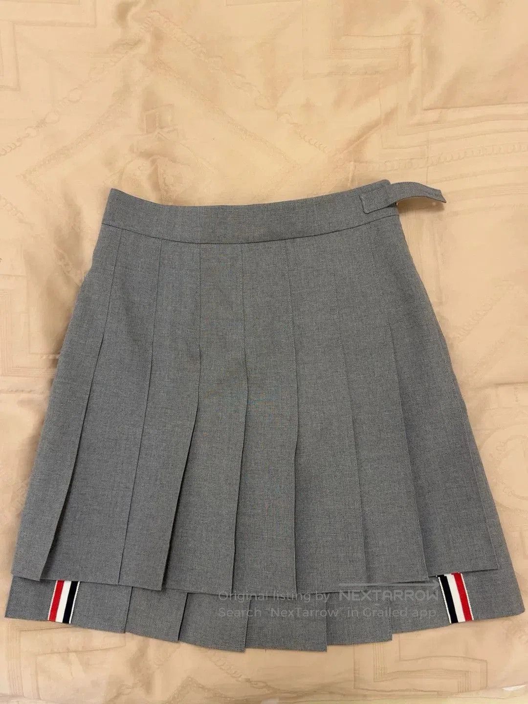 Thom Browne classic gray pleated wool skirt by thom browne. Size US 36 / EU 52 - 1 Thumbnail
