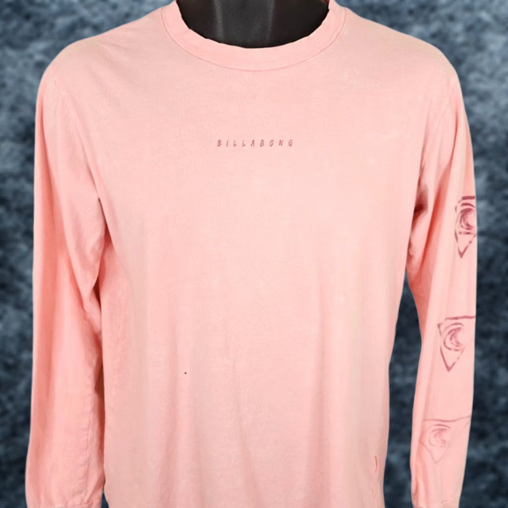 Billabong VINTAGE Billabong T Shirt Mens Small Pink Surfer Long Sleeve Shirt Mens Pink Surfing Hawaii 2010s Size US S / EU 44-46 / 1 - 1 Thumbnail
