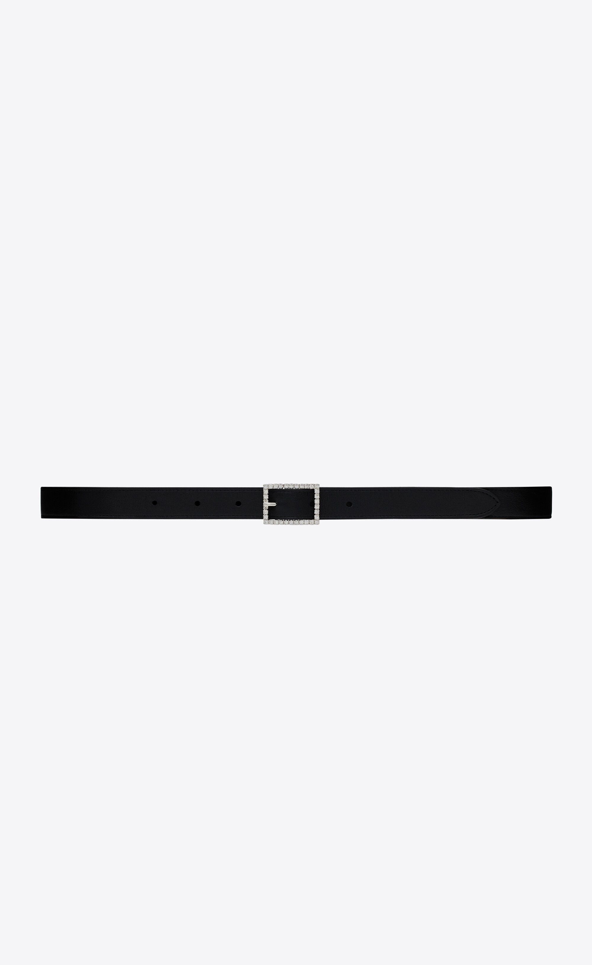 o1bcso1str1224 Size: 80/Strass Buckle Belt in Black