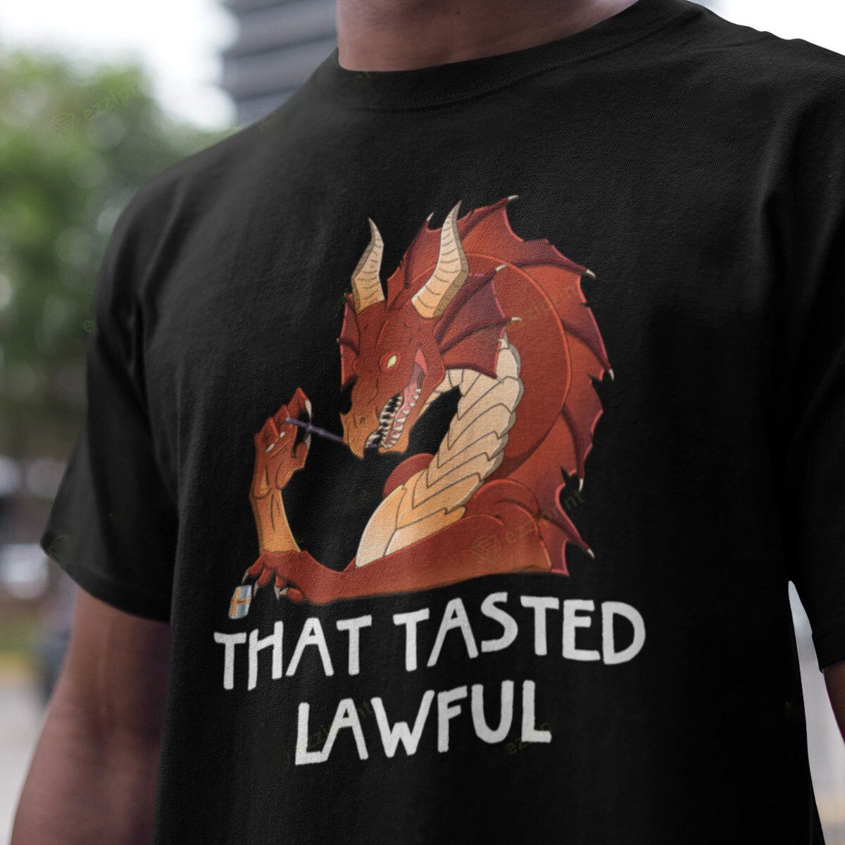 Designer × Vintage Tasted Lawful T-Shirt – Alignment Humor for RPG Fans Size US M / EU 48-50 / 2 - 3 Thumbnail