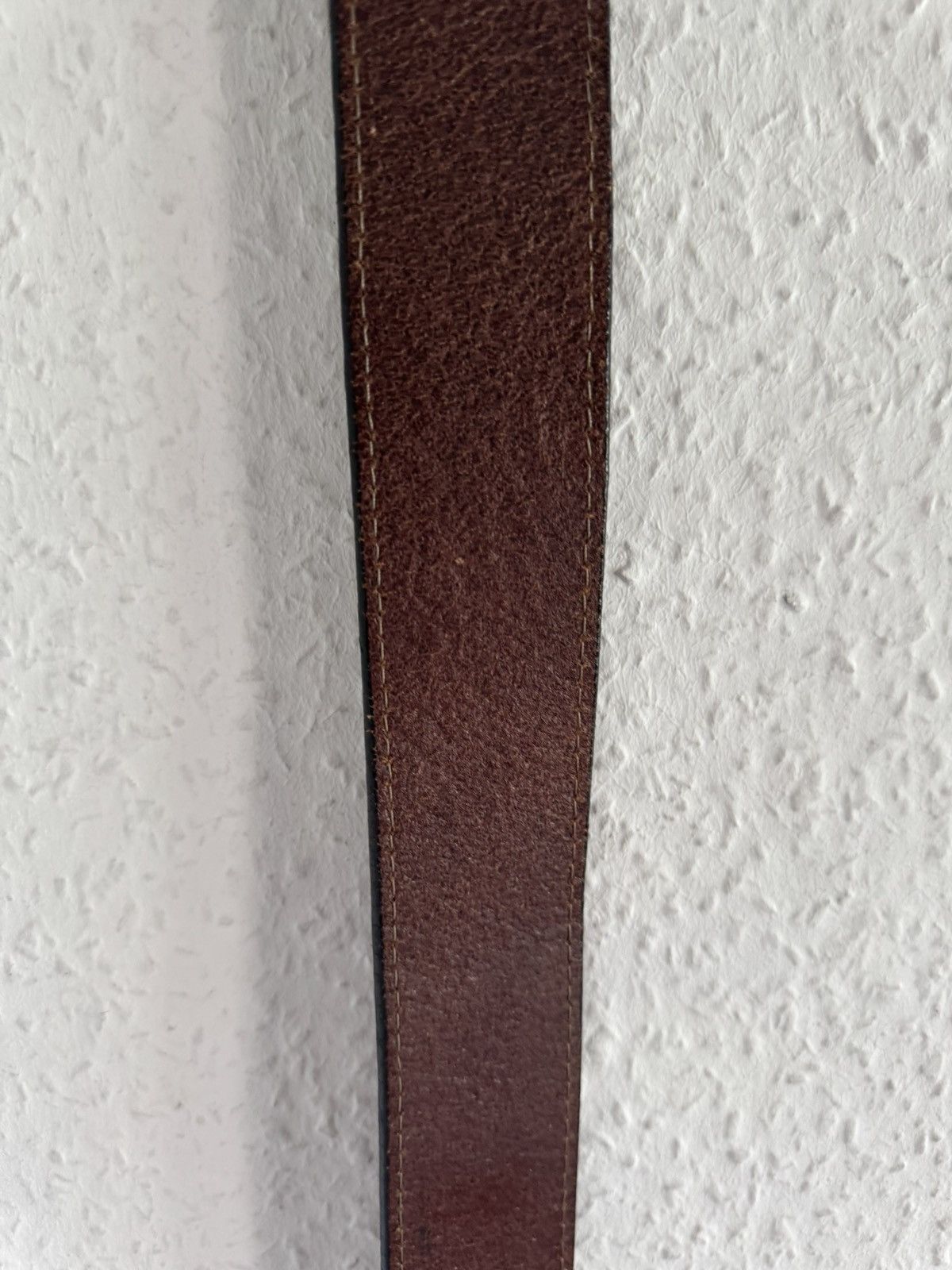 Dsquared2 Hawaii Logo Leather Belt Brown Orange Size 36 - 12 Thumbnail