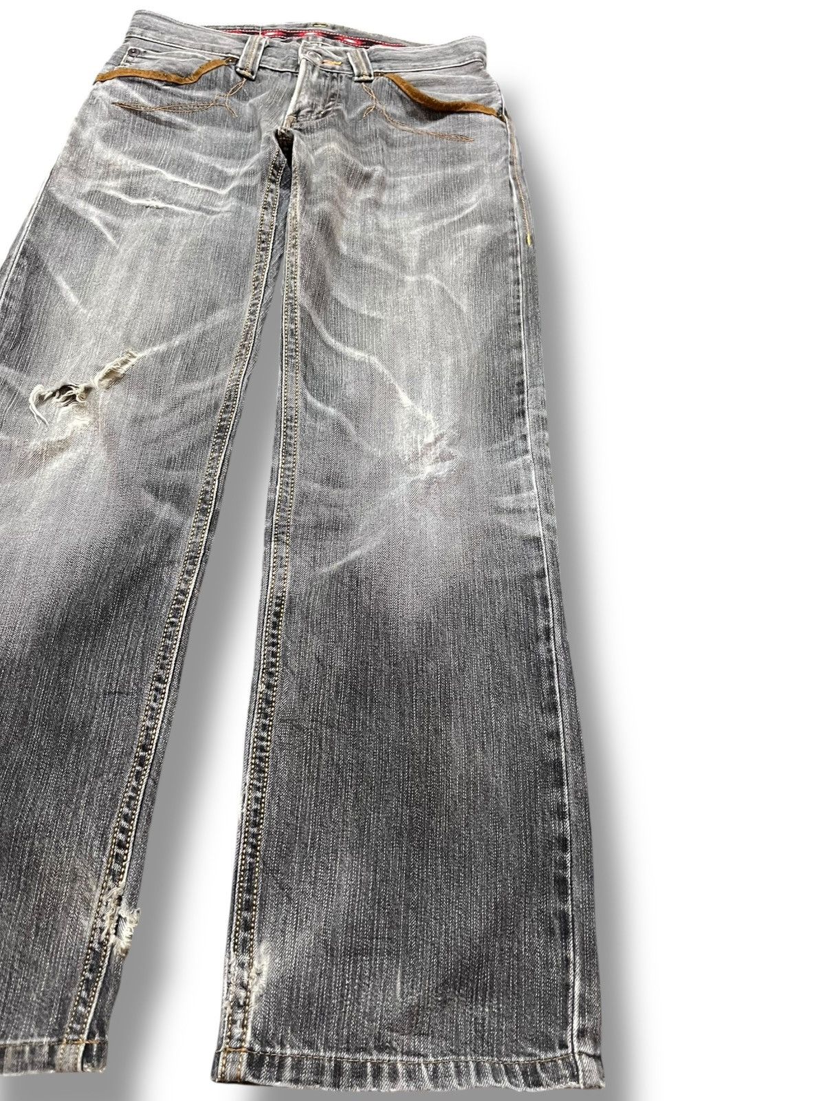 Edwin Vintage Edwin Exclusive Vintage Faded Distressed Denim Size US 30 / EU 46 - 4 Thumbnail