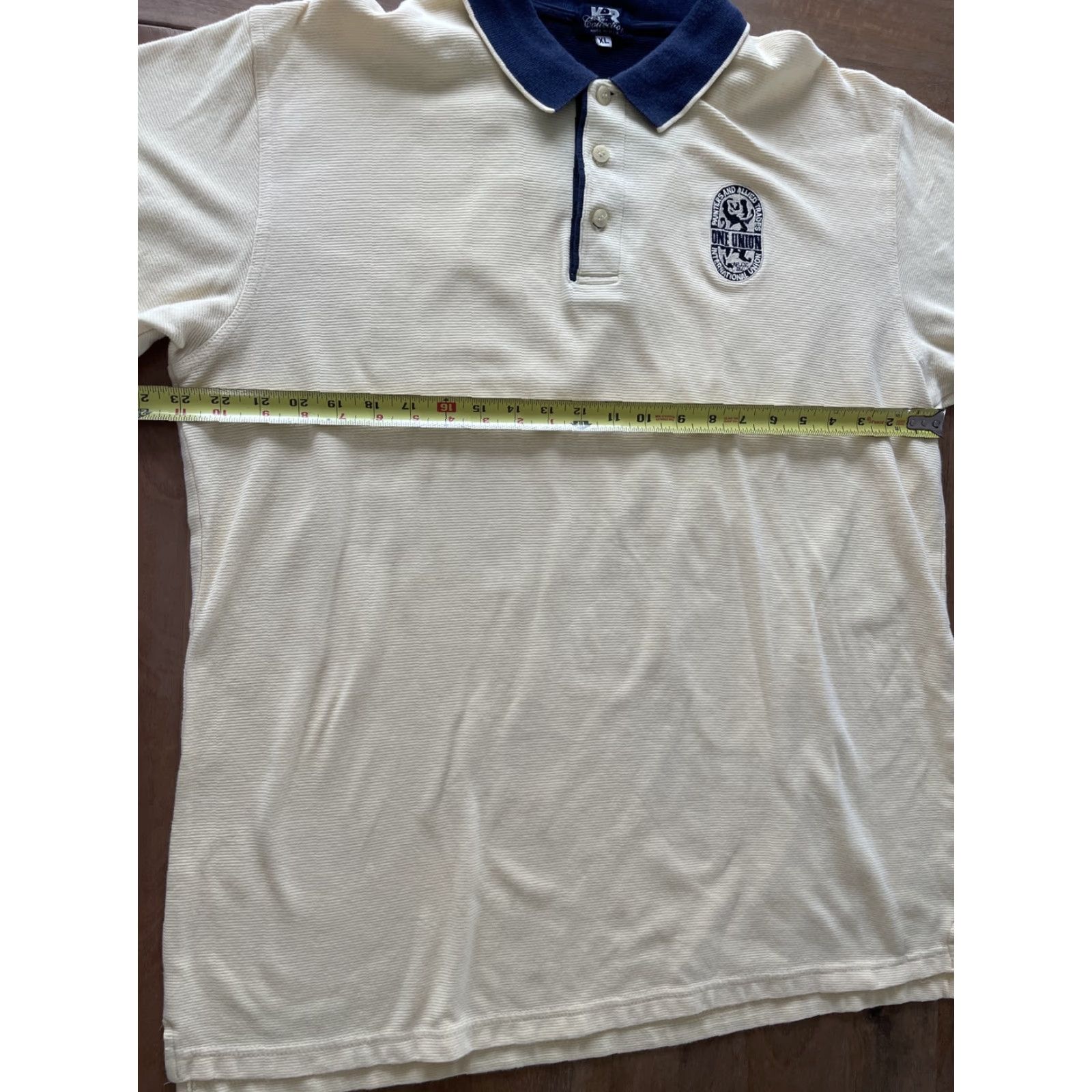 Vintage VINTAGE K & R Collections Union Polo Shirt XL Yellow USA Golf Men Regular Short Sleeve Collared Cotton/polyester United States Size US XL / EU 56 / 4 - 5 Thumbnail