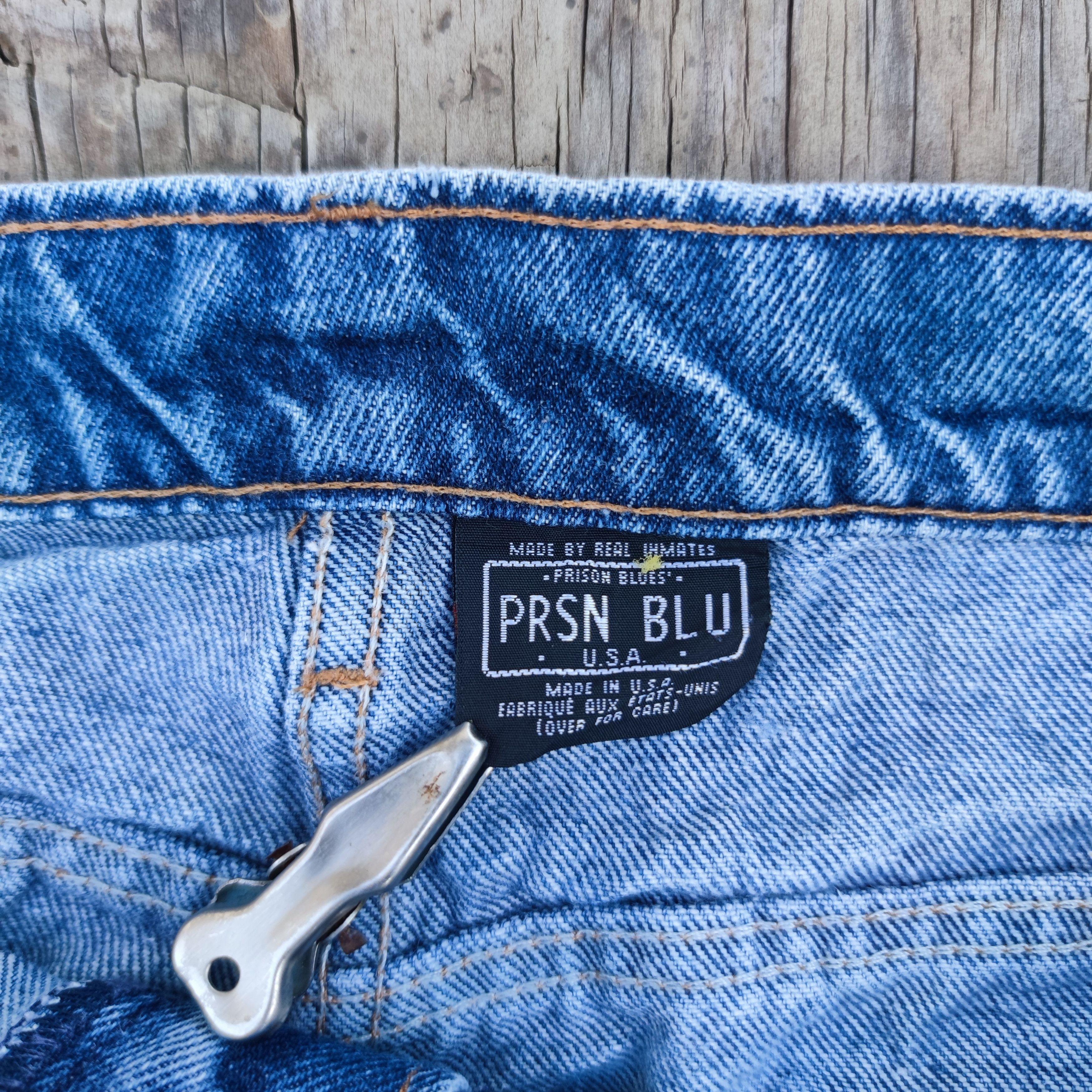Vintage Vintage Prison Blues Work Denim Pant Size US 38 / EU 54 - 3 Thumbnail