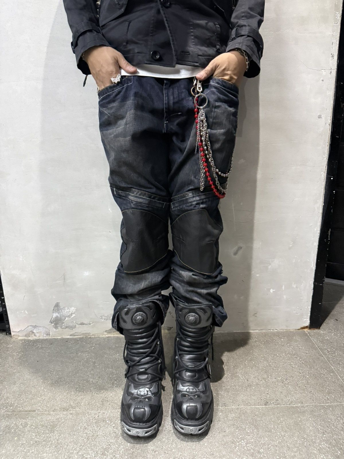 Von Dutch vintage von dutch hybrid leather moto denim rider if6was9 Size US 38 / EU 54 - 2 Thumbnail