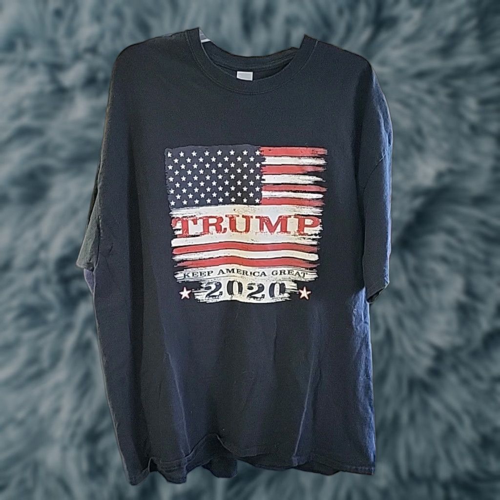 Gildan VINTAGE Trump Keep America Great 2020 2XL SS Black Tshirt Gildan Ultra Cotton 50"x30" Size US XXL / EU 58 / 5 - 1 Thumbnail
