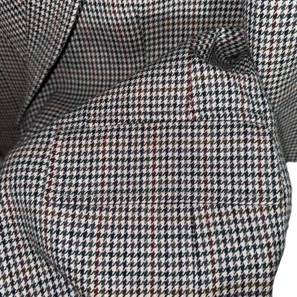 Jos. A. Bank 80s Jos. A Bank Multicolored Check 100% Wool Sportcoat 40R Size 40R - 5 Thumbnail