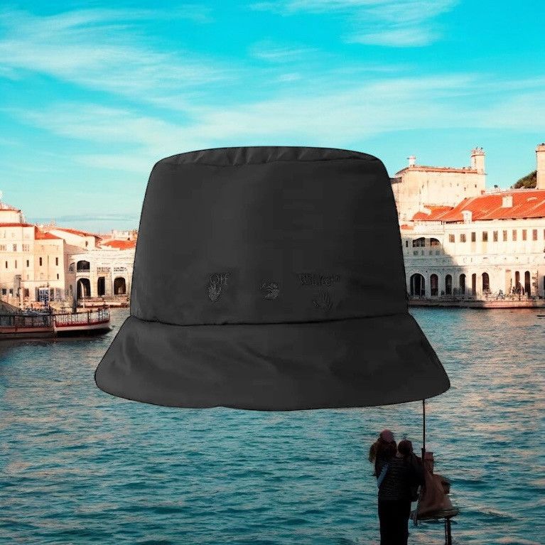 Off-White Off-White Logo-embroidered unisex Bucket Hat Size ONE SIZE - 1 Thumbnail