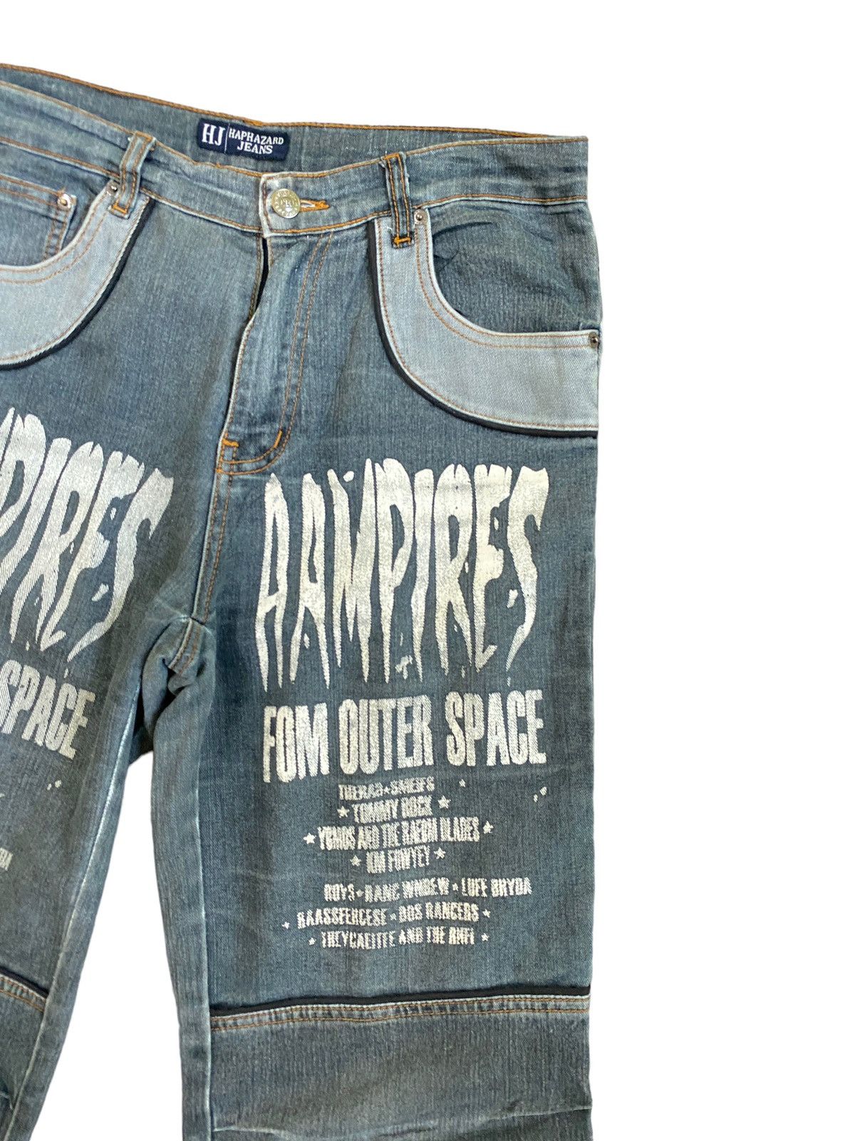 Japanese Brand × Vintage Vintage Haphazard Jeans Aampires Fom Outer Space DENIM Size US 29 - 5 Thumbnail